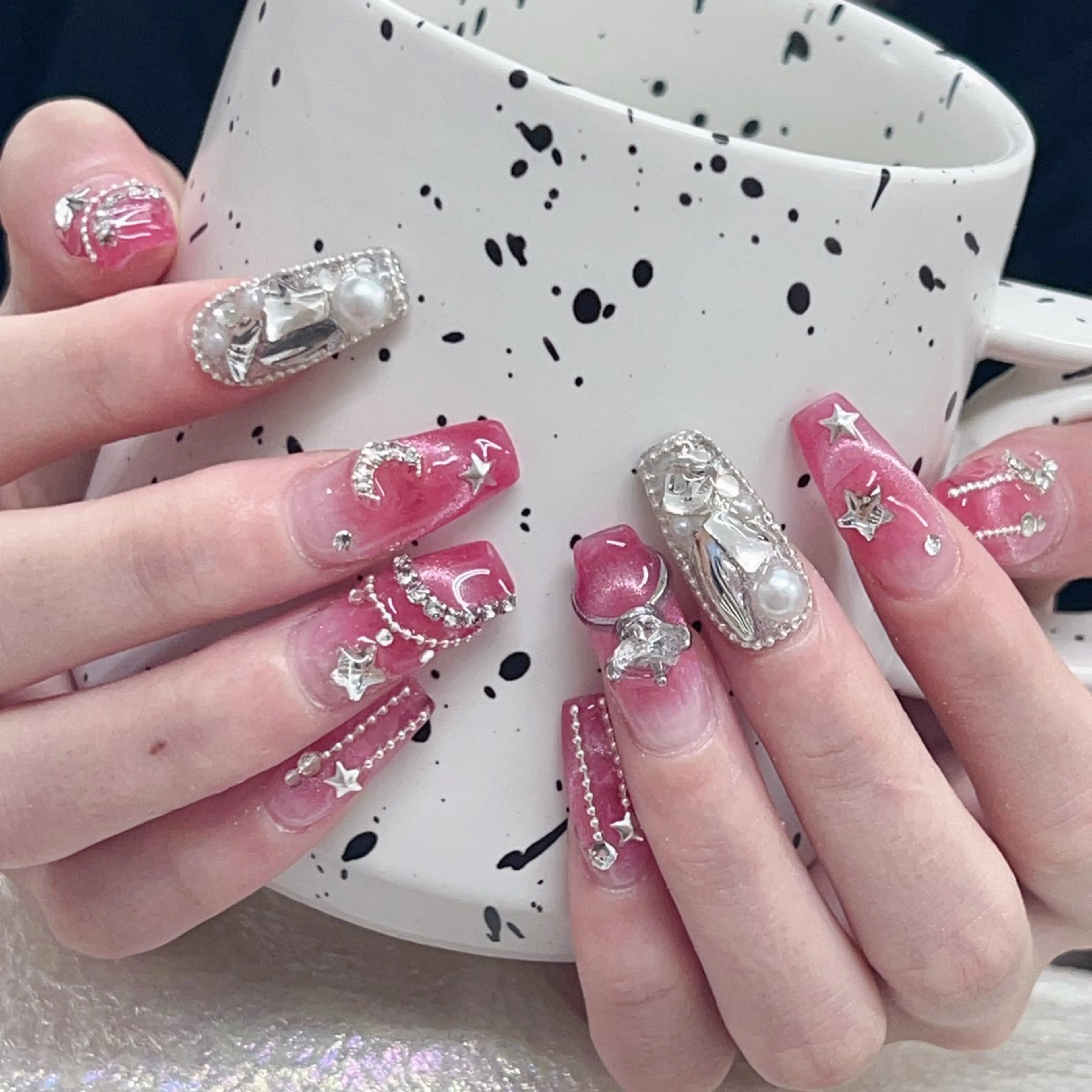 ネイル 長いだし/スカルプ/ パラシェルN.oneのネイルデザイン