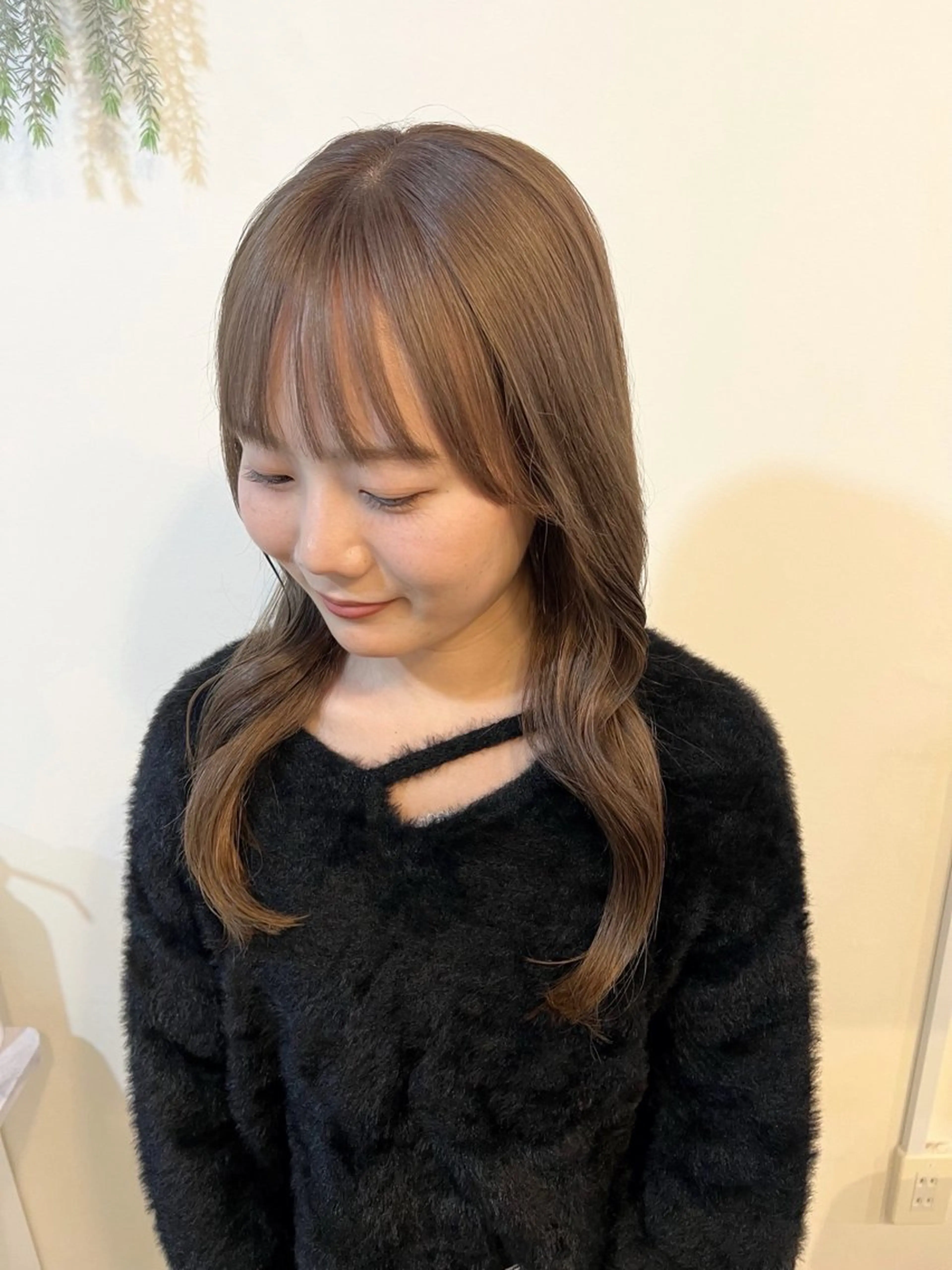 ミディアム カラー ベージュカラー ブリーチ ヘアカラー Sherry/R 三川町 ayakaのヘアスタイル