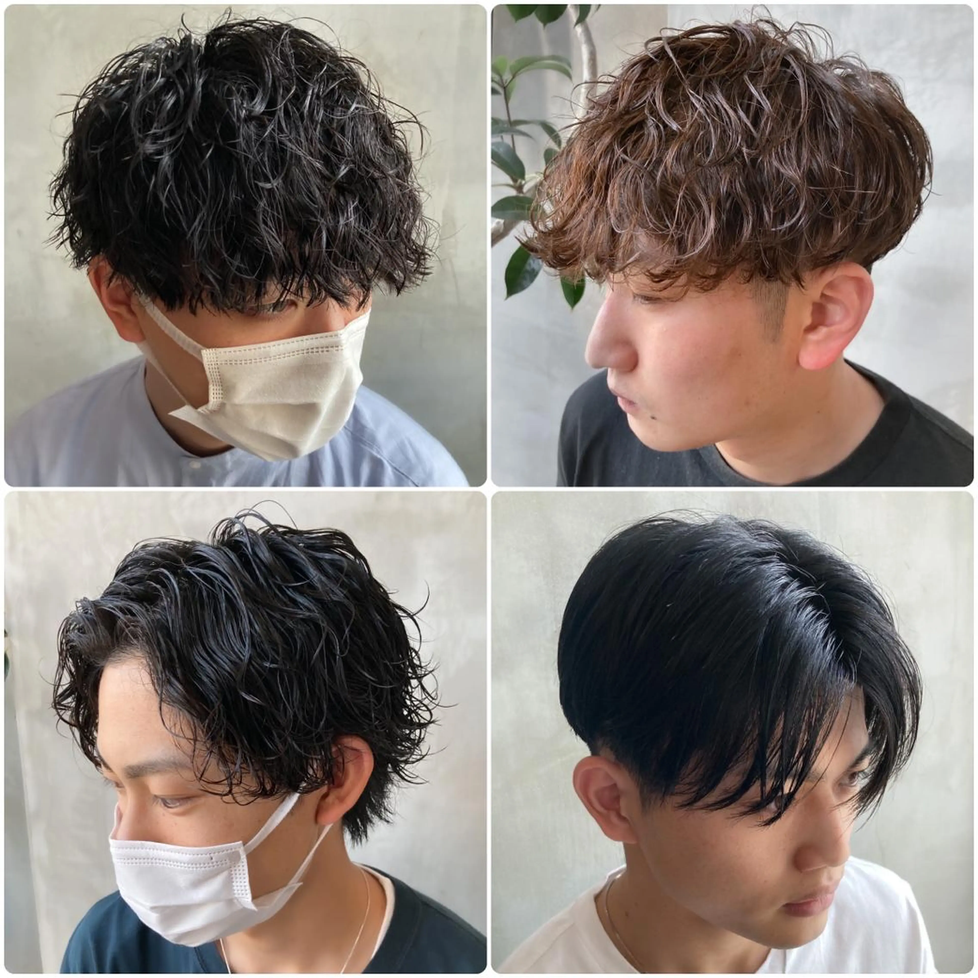 ショート カラー パーマ メンズ 波巻きスパイラルパー マ/シャドウパーマ駿のヘアスタイル
