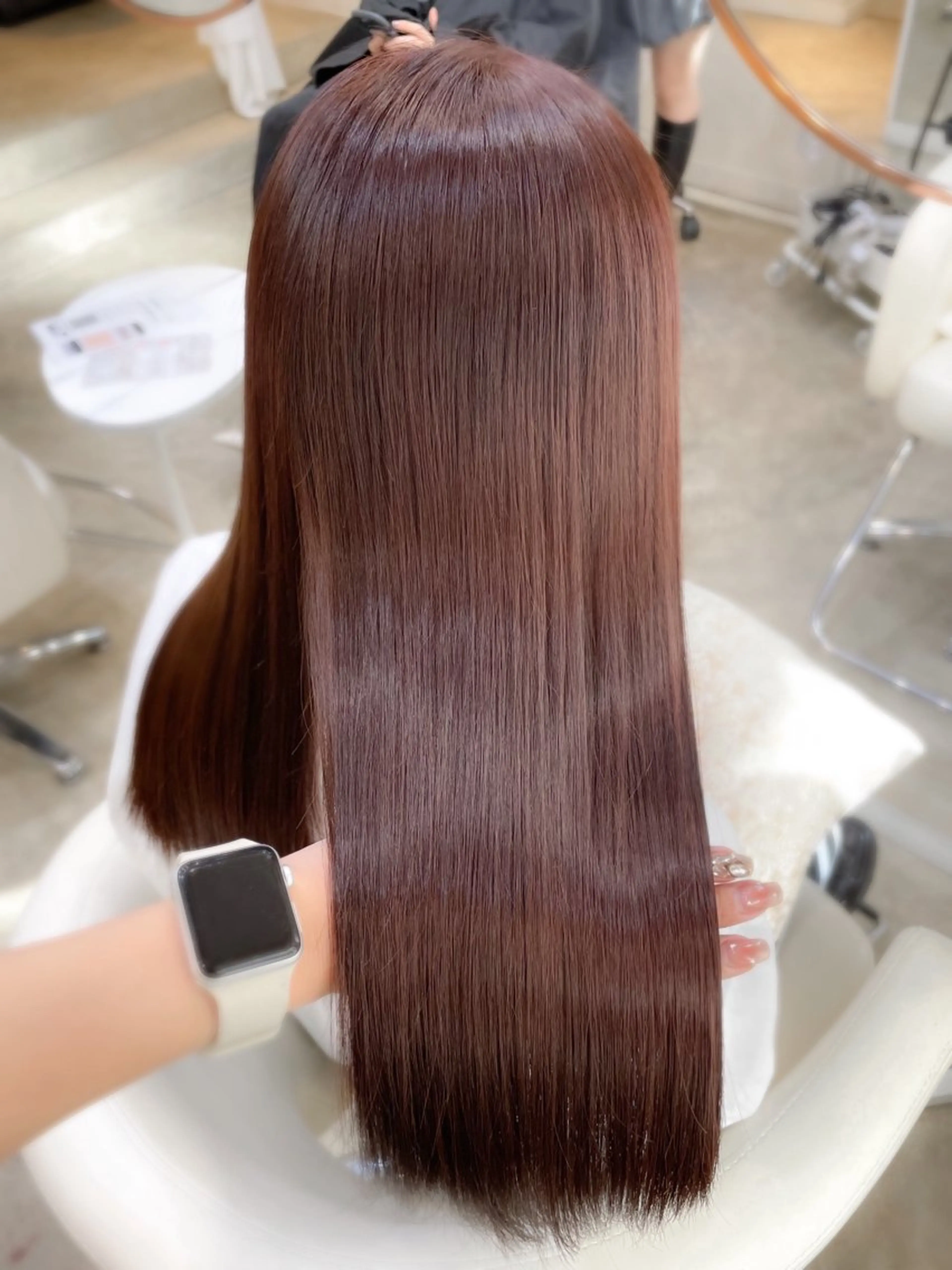 カラー バレイヤージュ ブリーチ ケアブリーチ ダブルカラー ハイライトカラー ヘアカラー トリートメント ミディアム/顔周り/ ベージュ🌼mayuのヘアスタイル