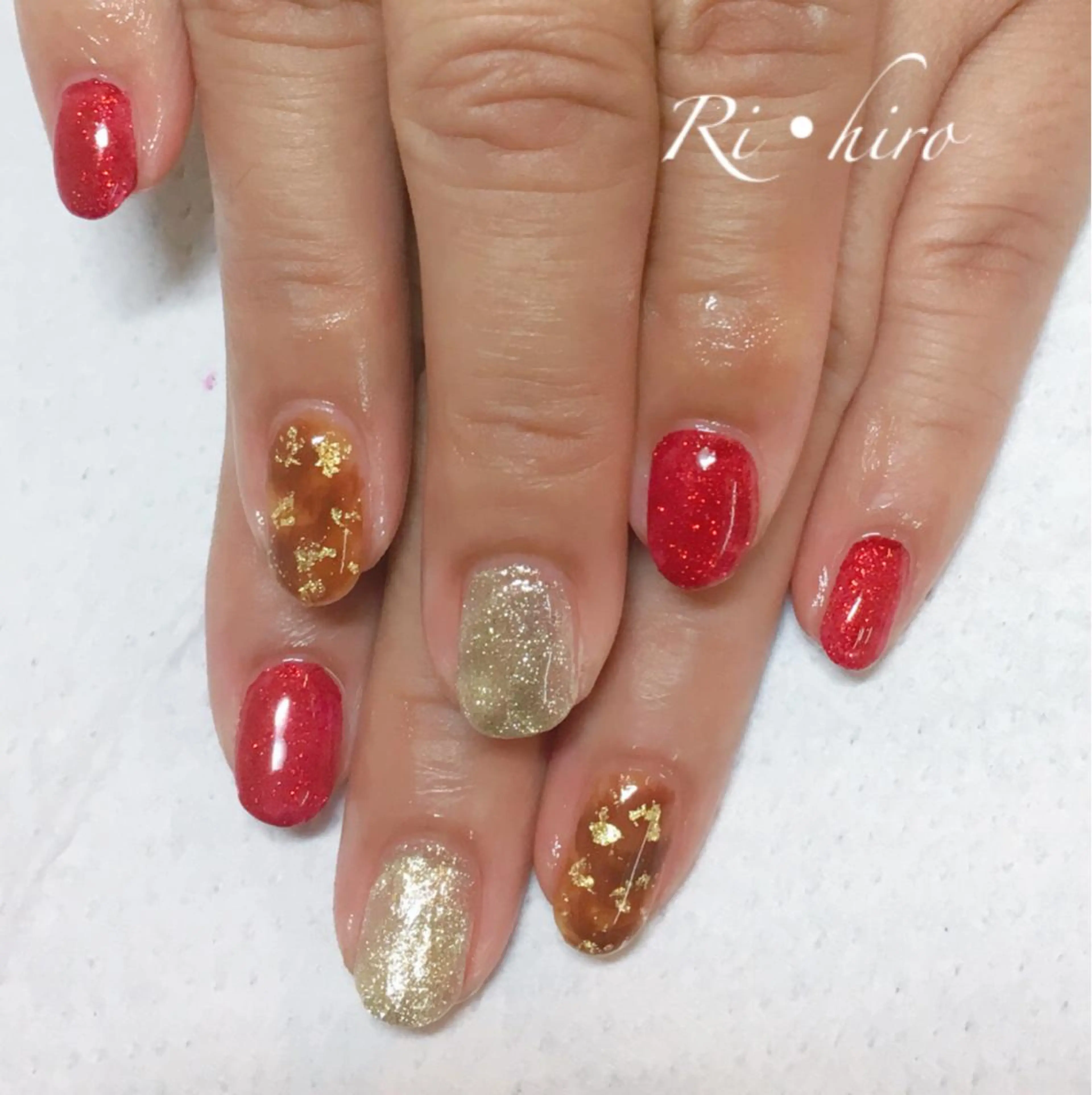 ネイル ハンドネイル ネイル＆フラワーサロン〜Ri✦hiro〜鳥栖店所属・HIRATA RIEのネイルデザイン