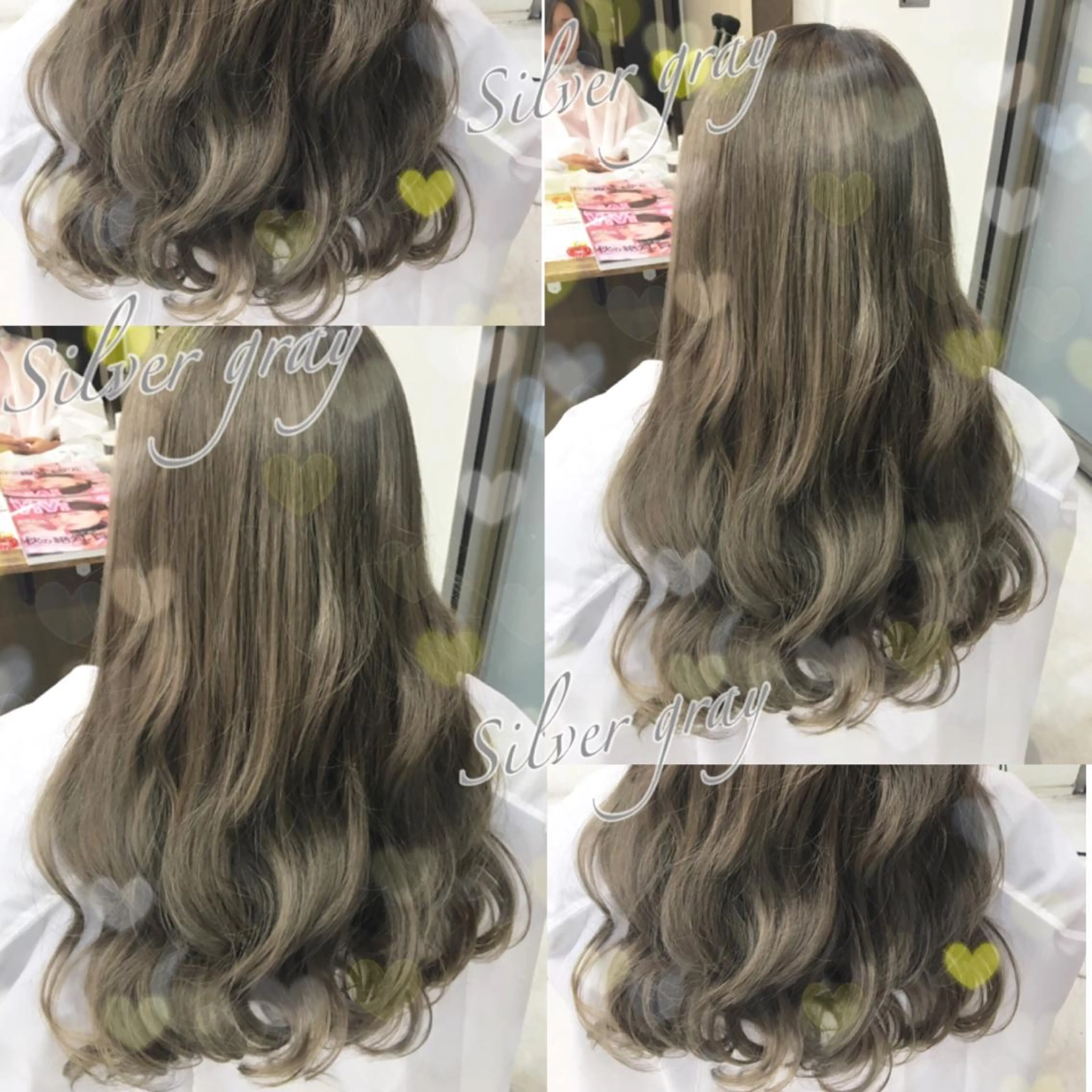 ロング カラー ブリーチ 透明感カラー イルミナカラー シルバー 韓国ヘア得意❤︎森澤 悠佳のヘアスタイル