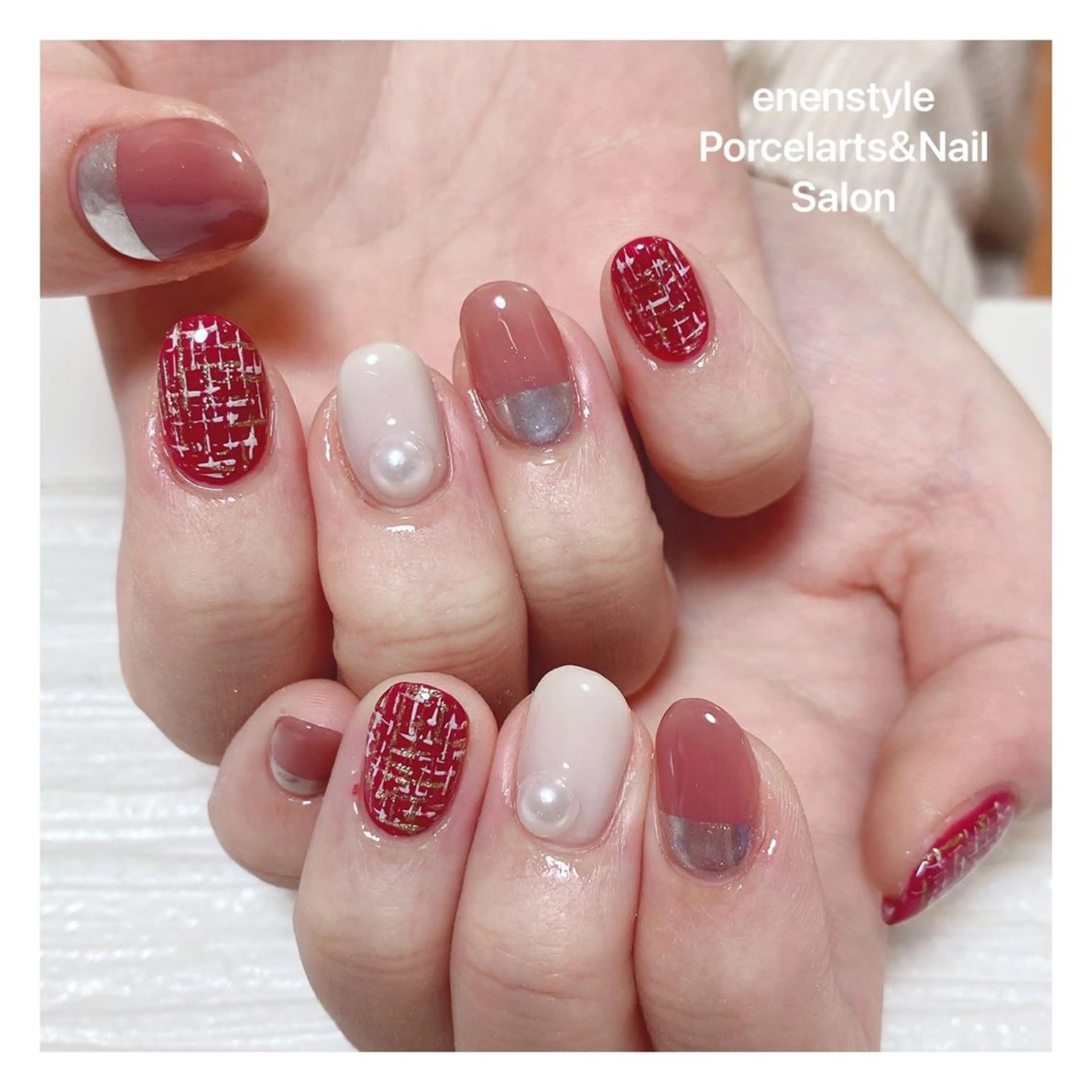 ミディアム ネイル 👑enen style👑のネイルデザイン