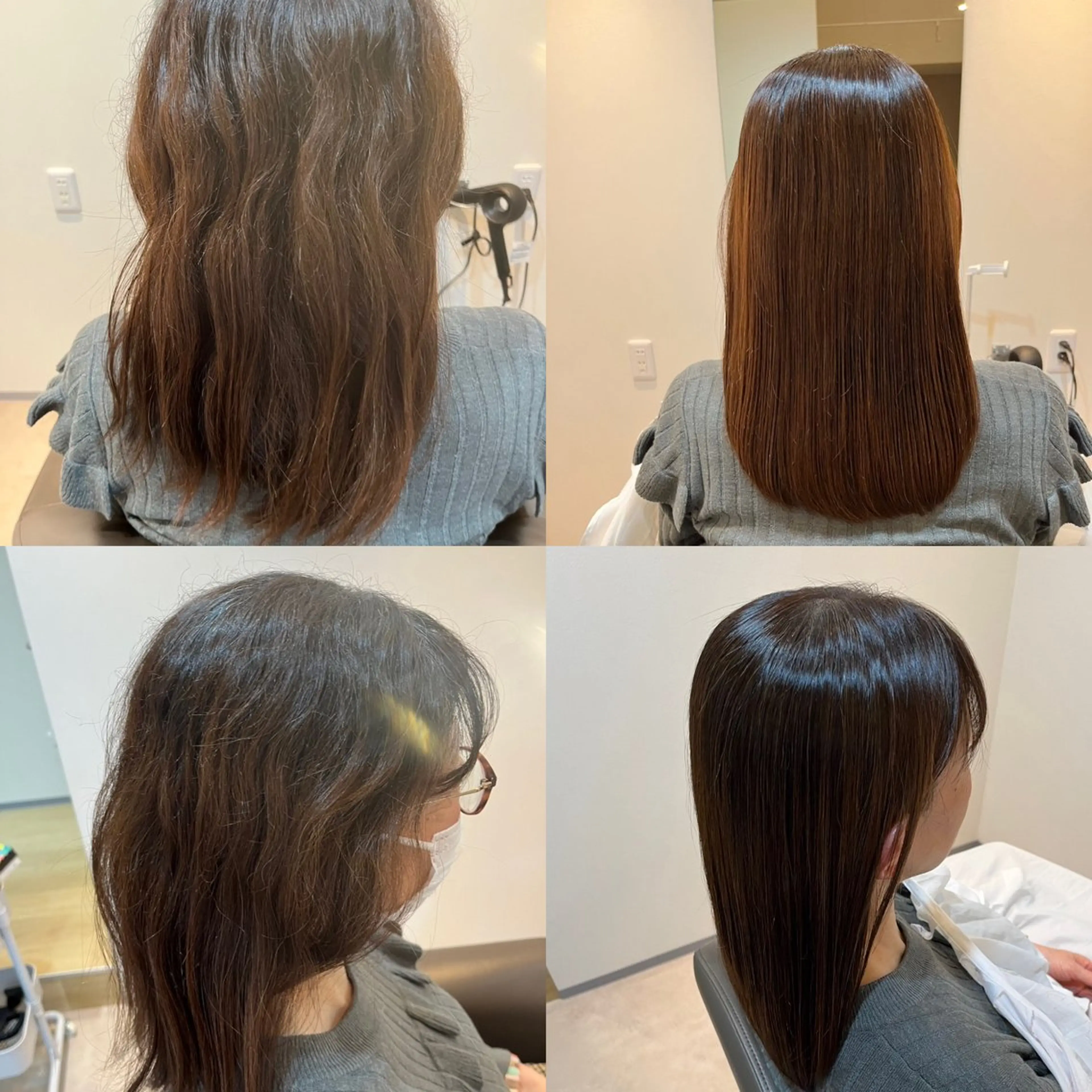 ミディアム 髪質改善 縮毛矯正 にしむら そうのヘアスタイル