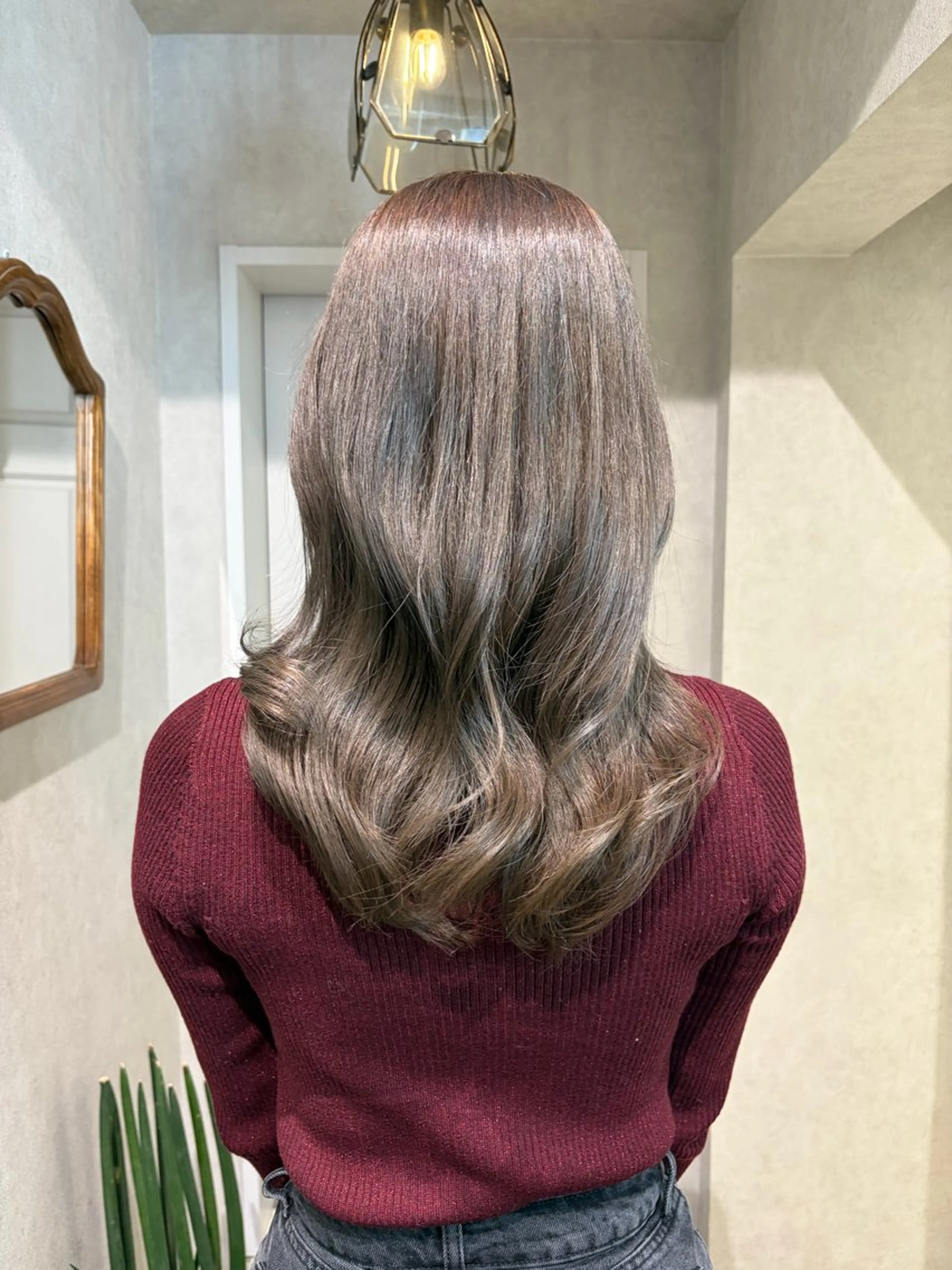 ロング カラー ヘアカラー 派手髪ハイトーン💛 ネイル💅まりなのネイルデザイン