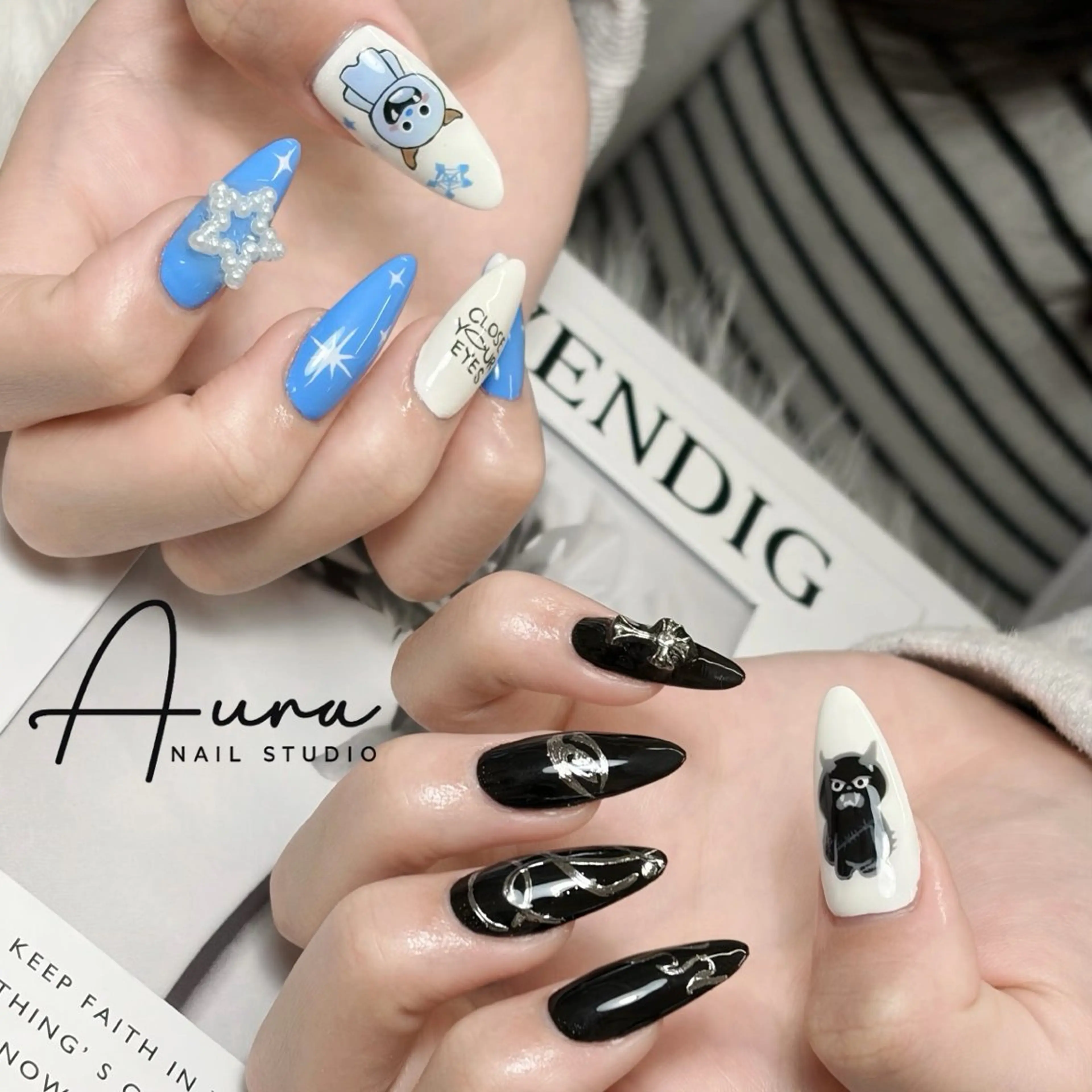 ネイル ハンドネイル Aura Nail Maiのネイルデザイン