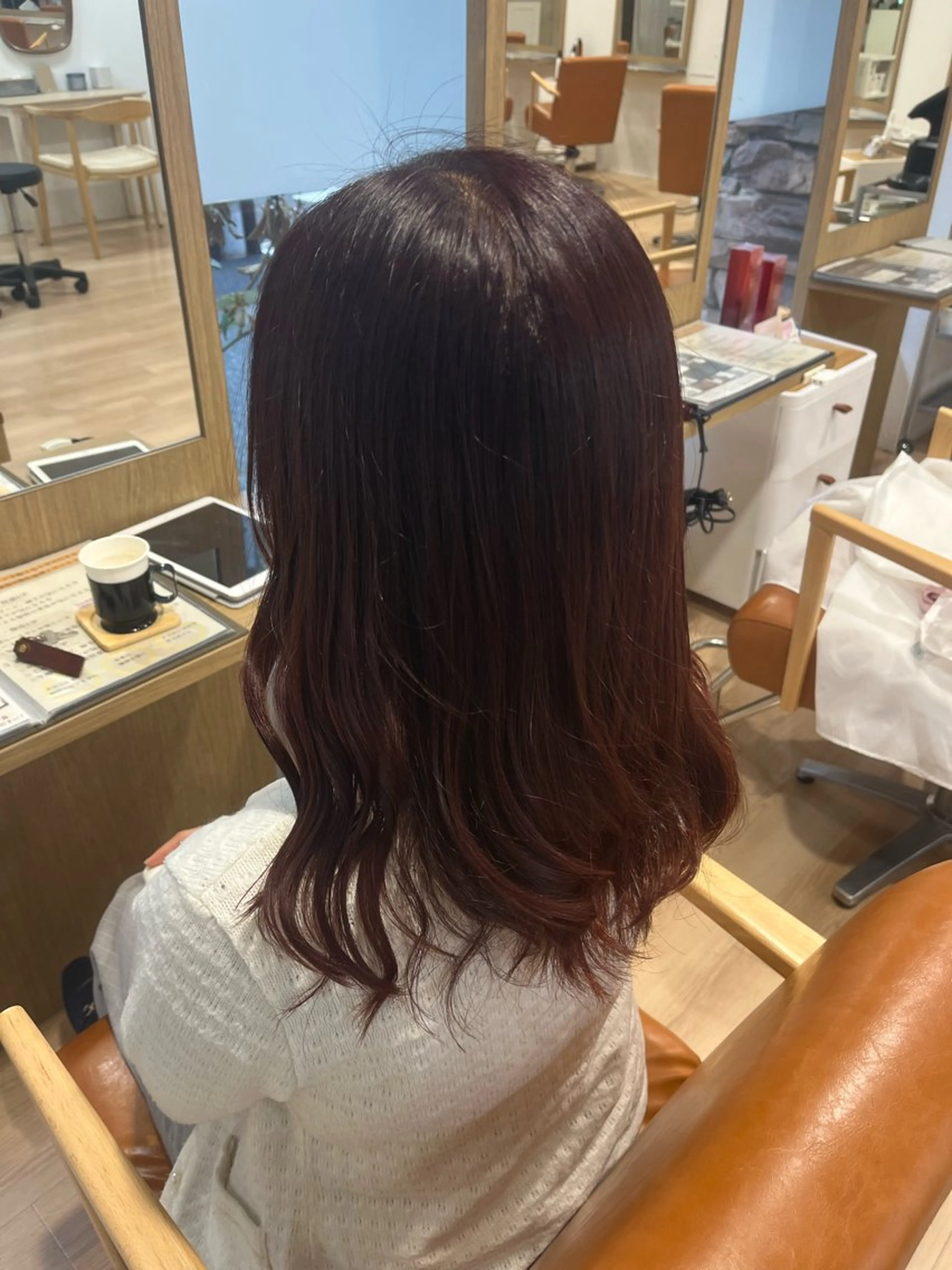 セミロング カラー ERII /伏見・栄 カットモデル募集中！のヘアスタイル