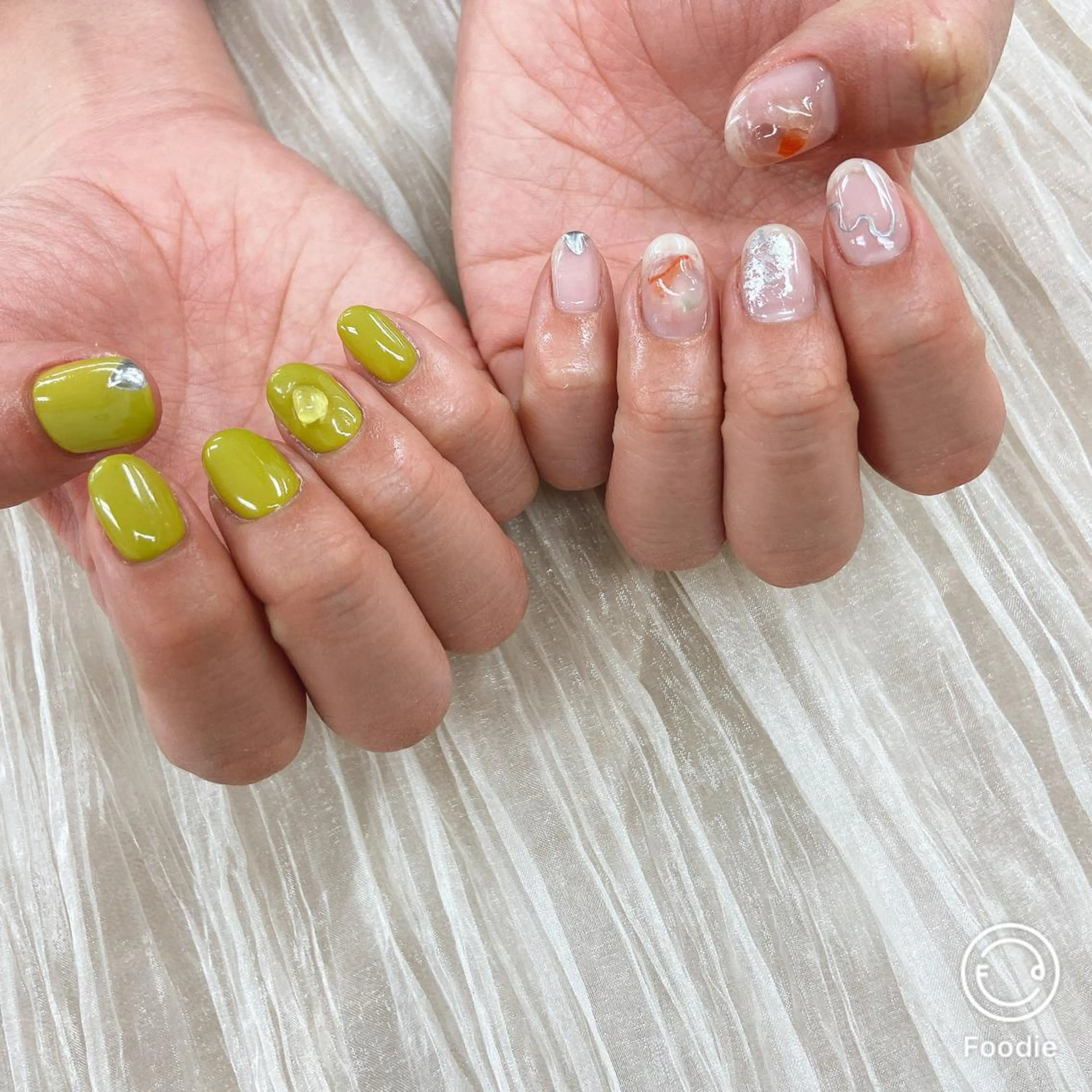 ネイル クリアネイル ニュアンスネイル ネイリスト あこのネイルデザイン