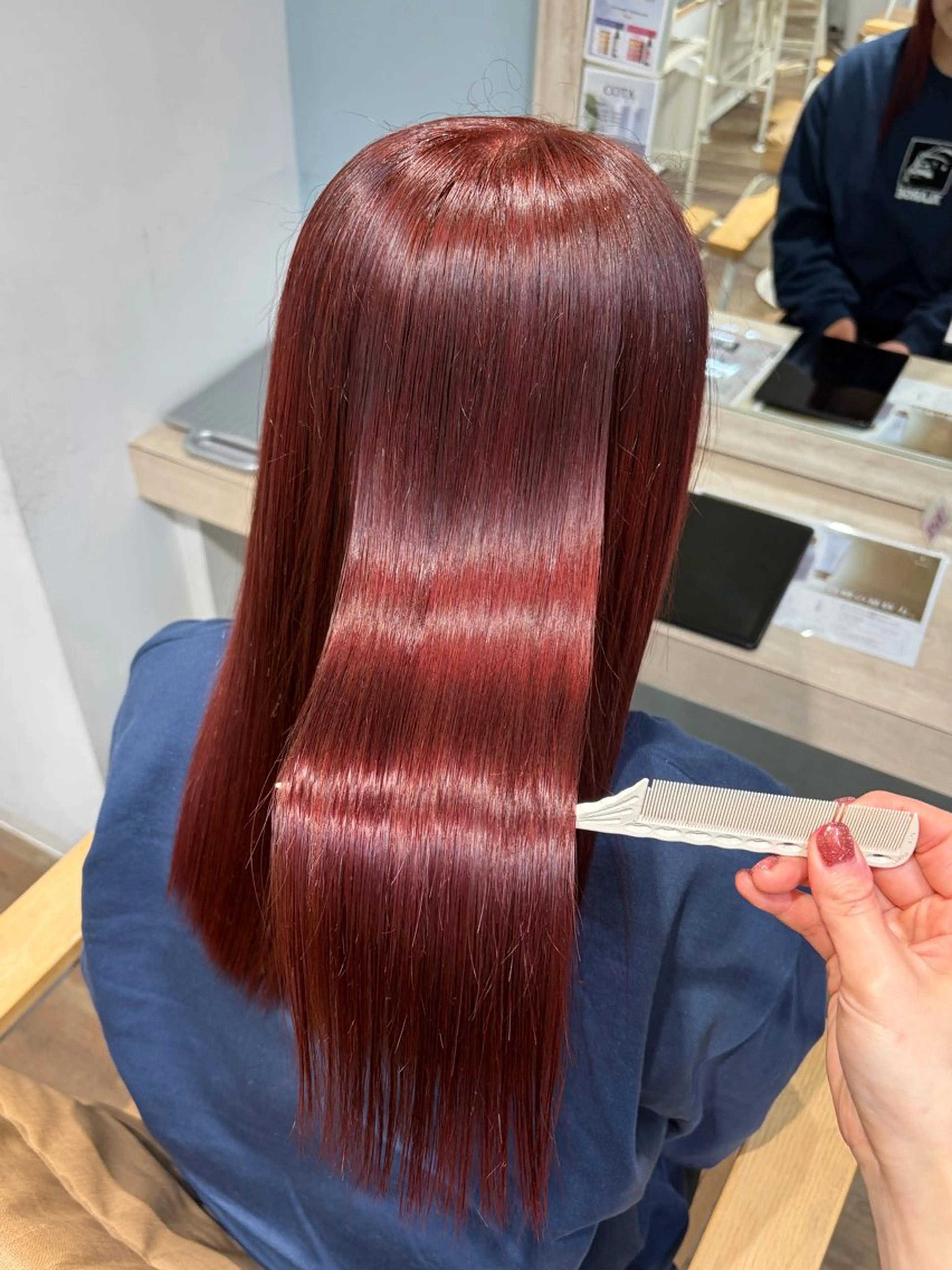 【1番人気🎀】うる艶カラー➕似合わせカット➕ホームケア付きトリートメントの写真