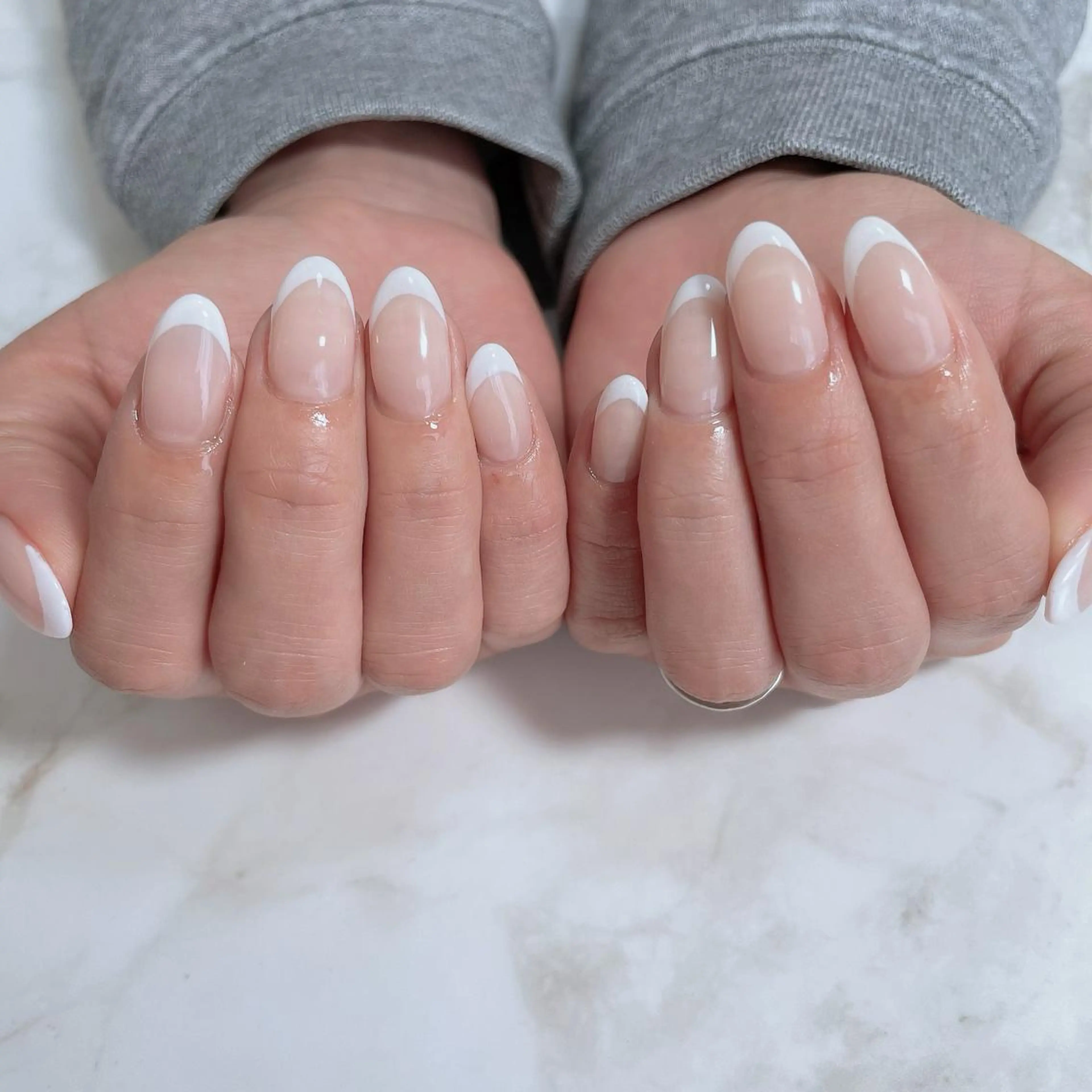 ネイル フレンチネイル ハンドネイル salon de belnetta所属・kayo 💅のネイルデザイン