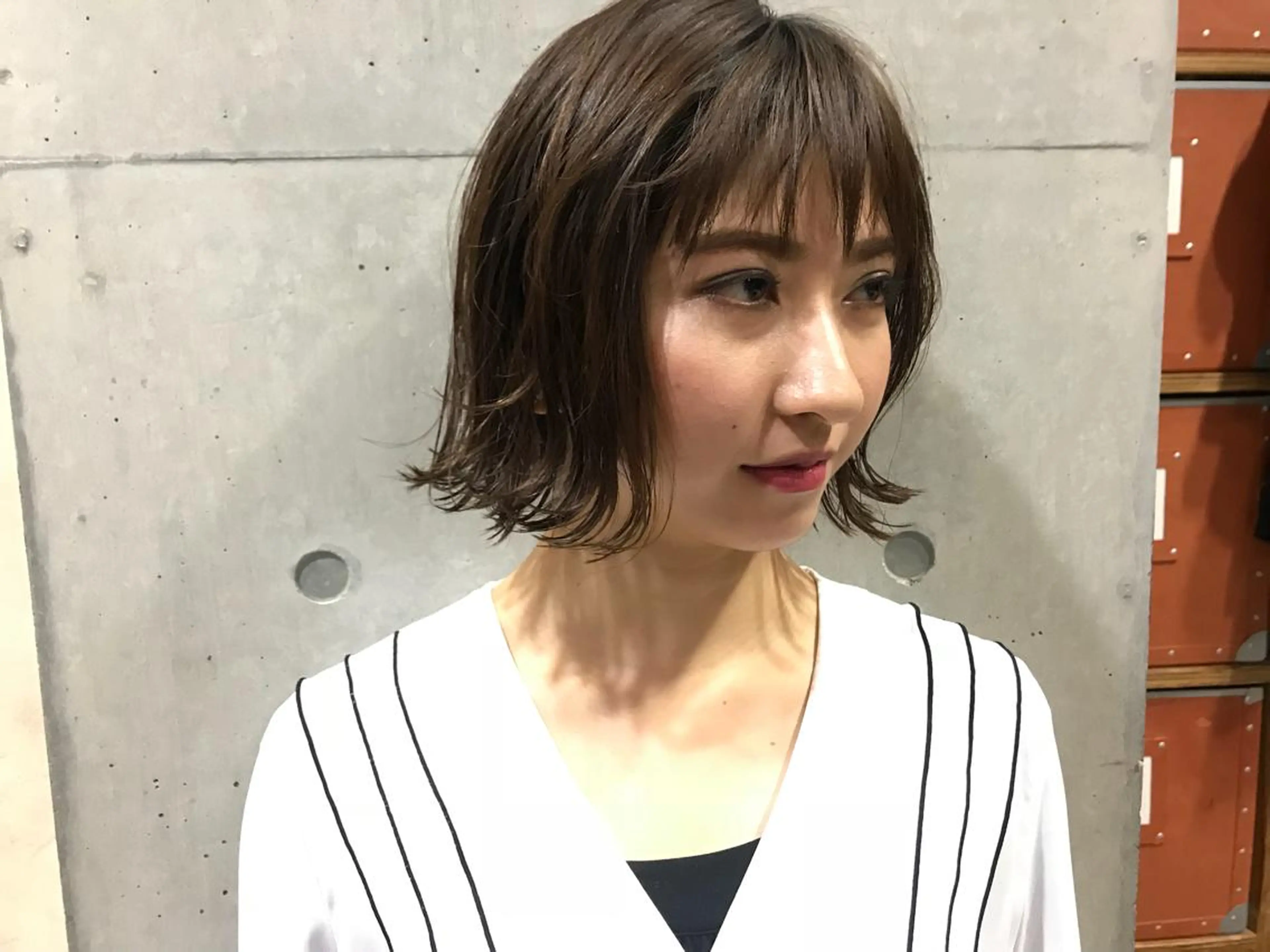 ミディアム カラー ボブ Genta @gegege75のヘアスタイル