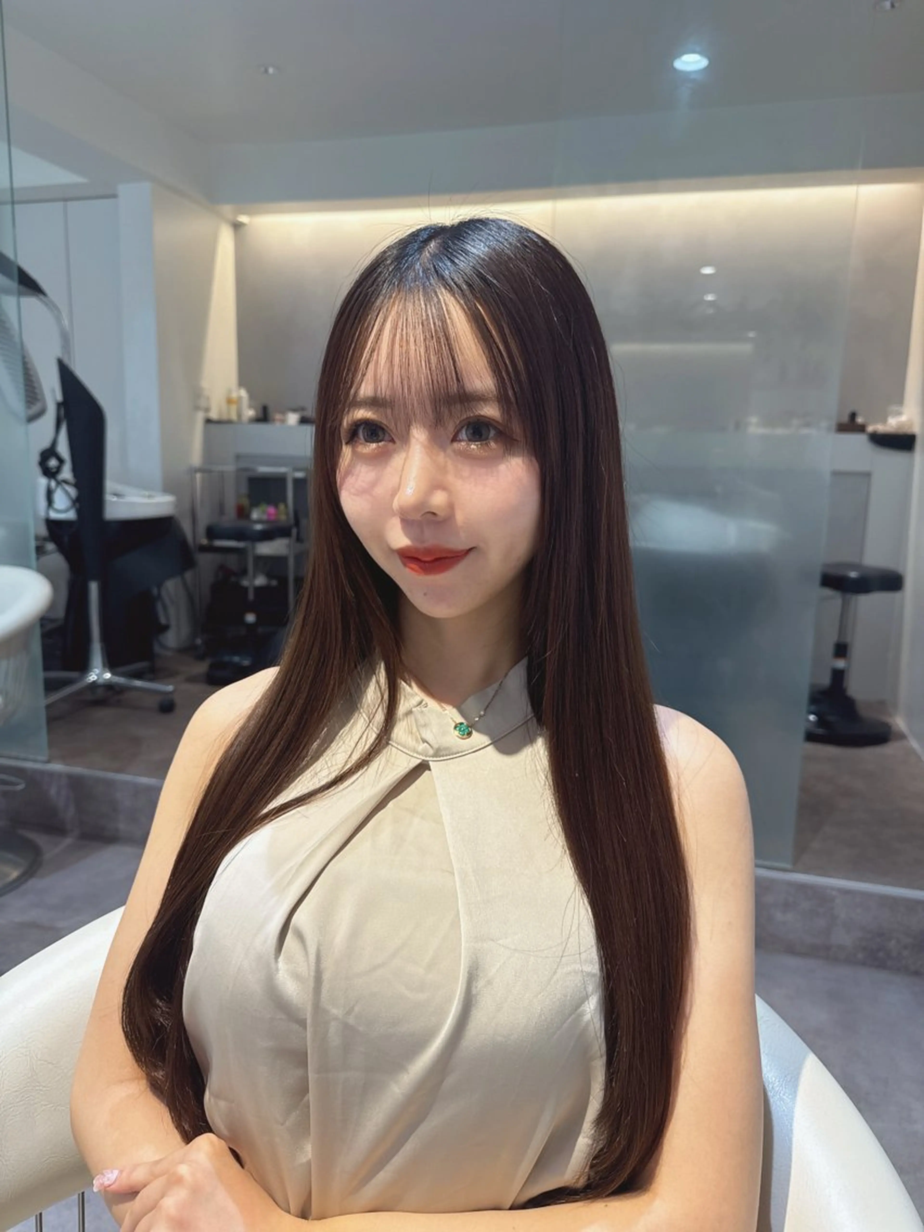 ロング カラー ベージュカラー ブリーチ 透明感カラー グレージュ ブリーチなしカラー 💎透明感カラー特化 💎TAISEIのヘアスタイル