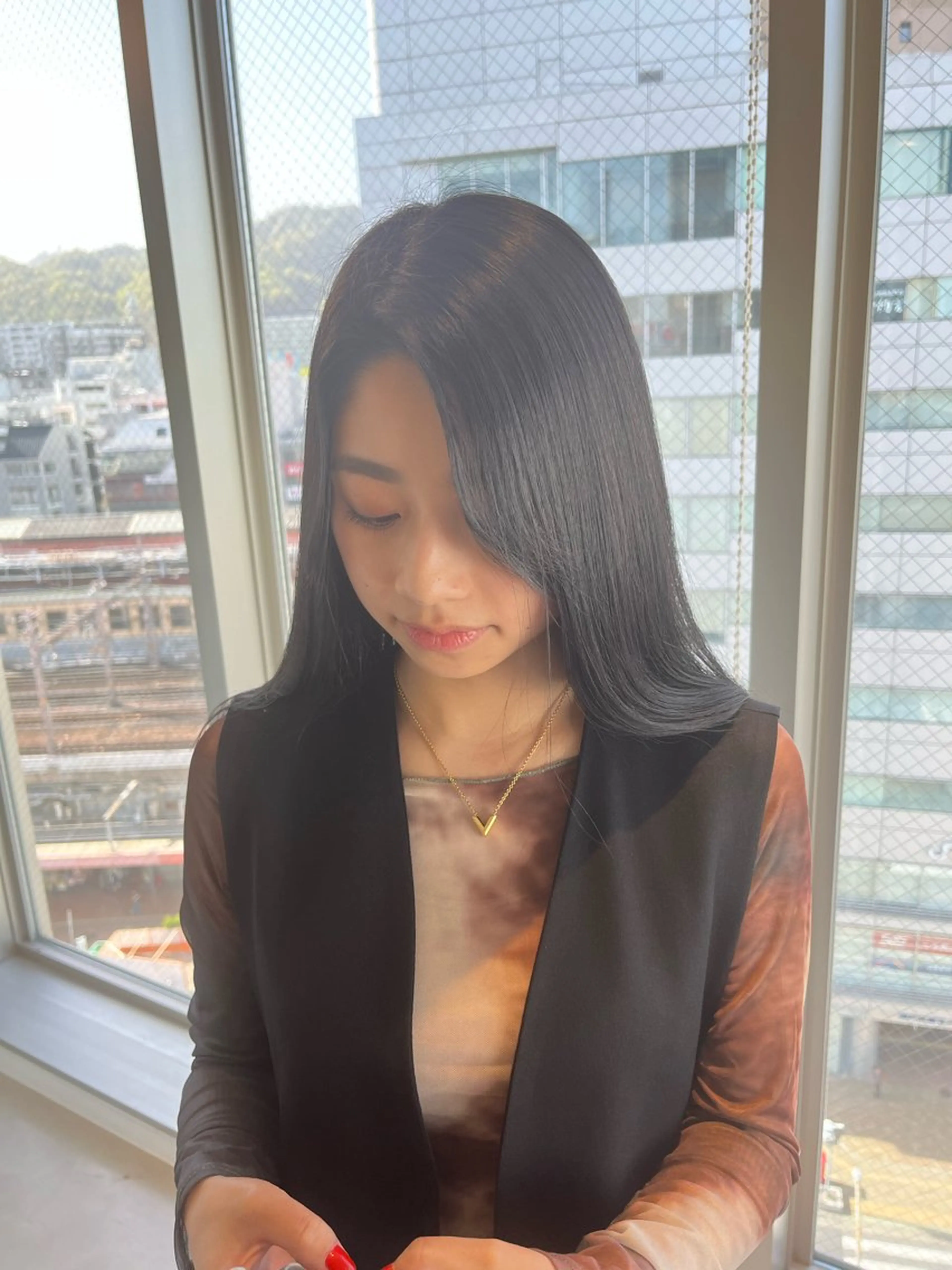 セミロング カット トリートメント 🏅EIGHT難波/ 【店長】タモツのヘアスタイル