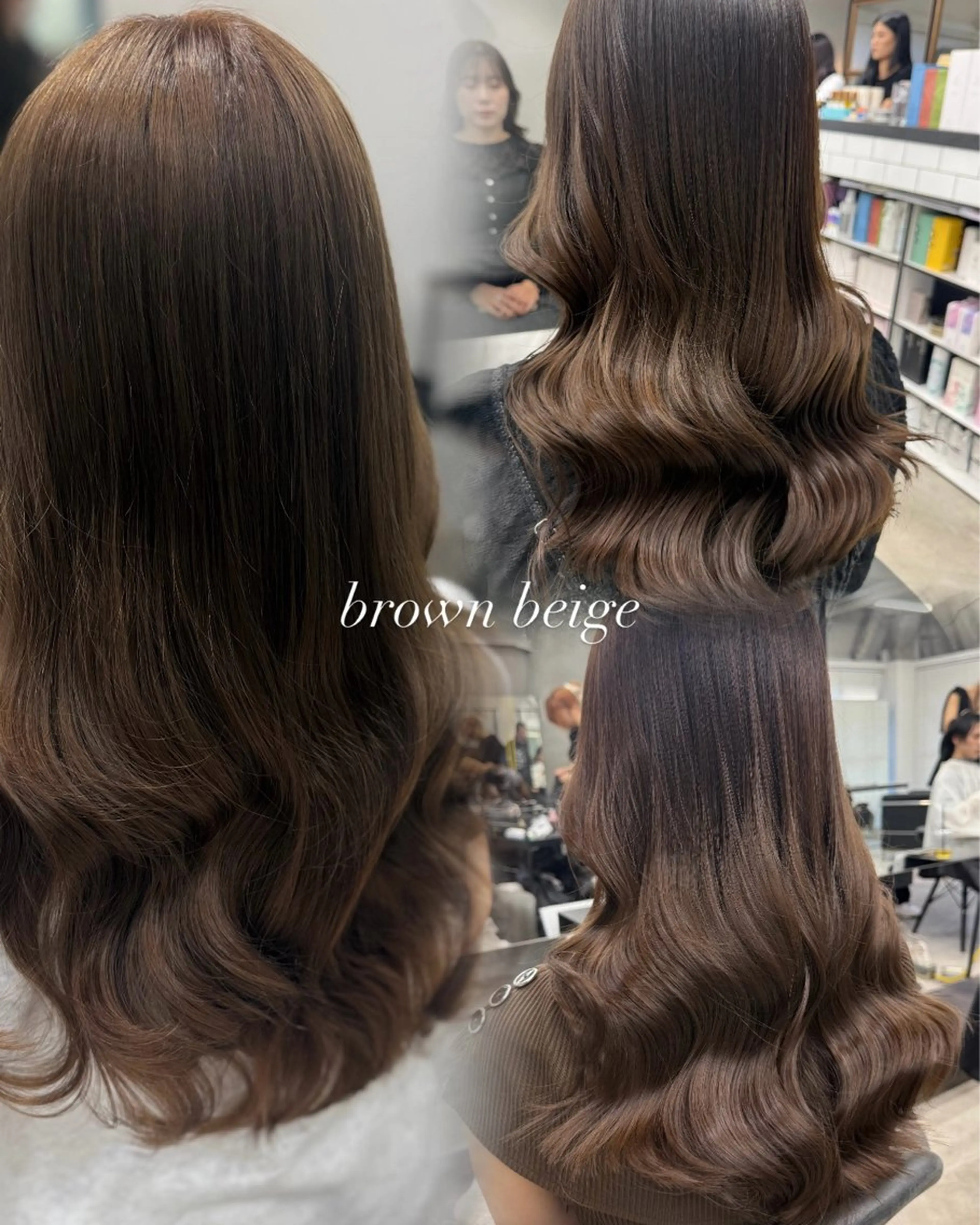 ロング カラー ブラウンカラー カット ヘアカラー トリートメント 渋谷ハイトーン/髪質 改善/かすが🪽🫧のヘアスタイル