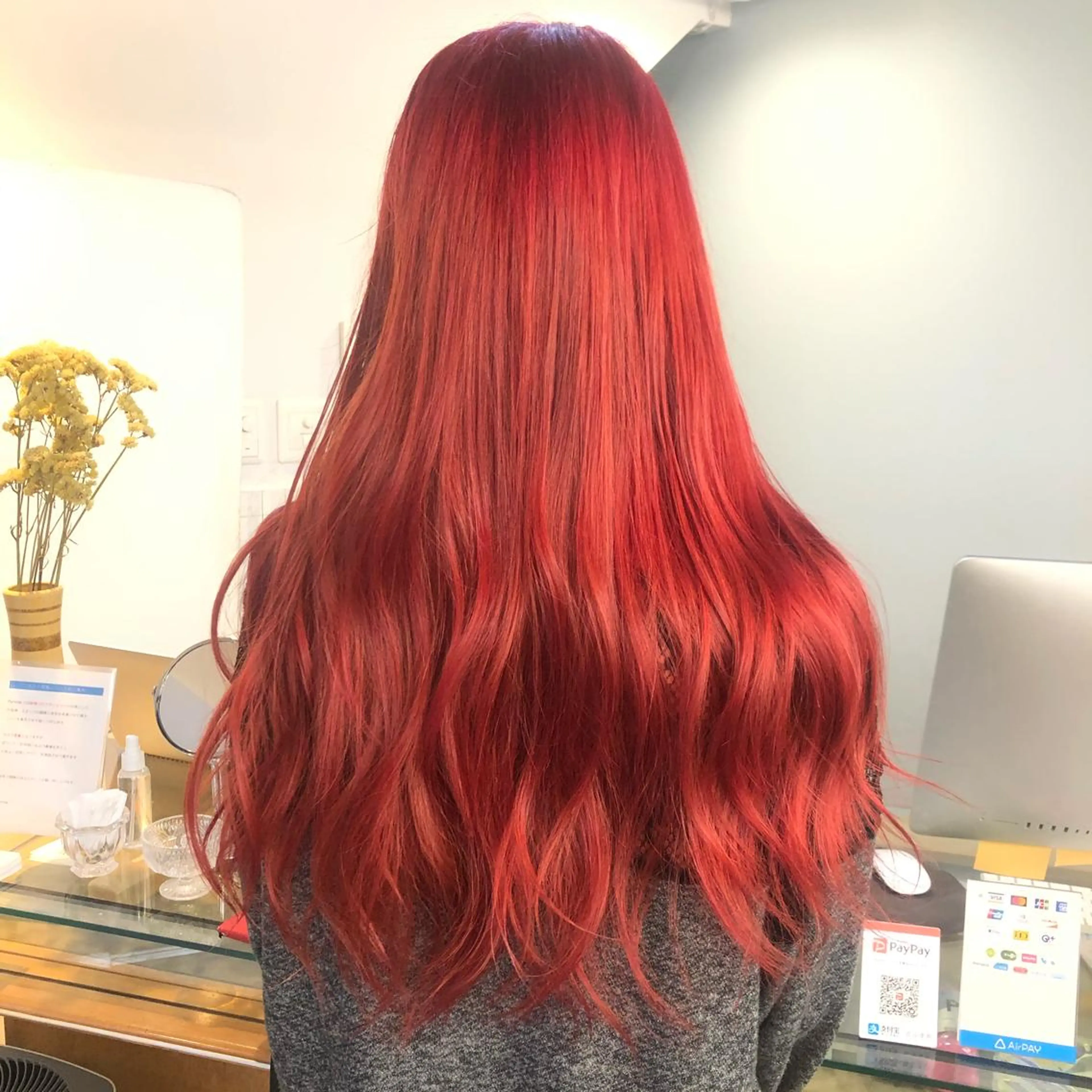 ロング カラー ブリーチ 韓国風ヘア カット ヘアカラー トリートメント 渋谷ケアブリーチ Suuのヘアスタイル