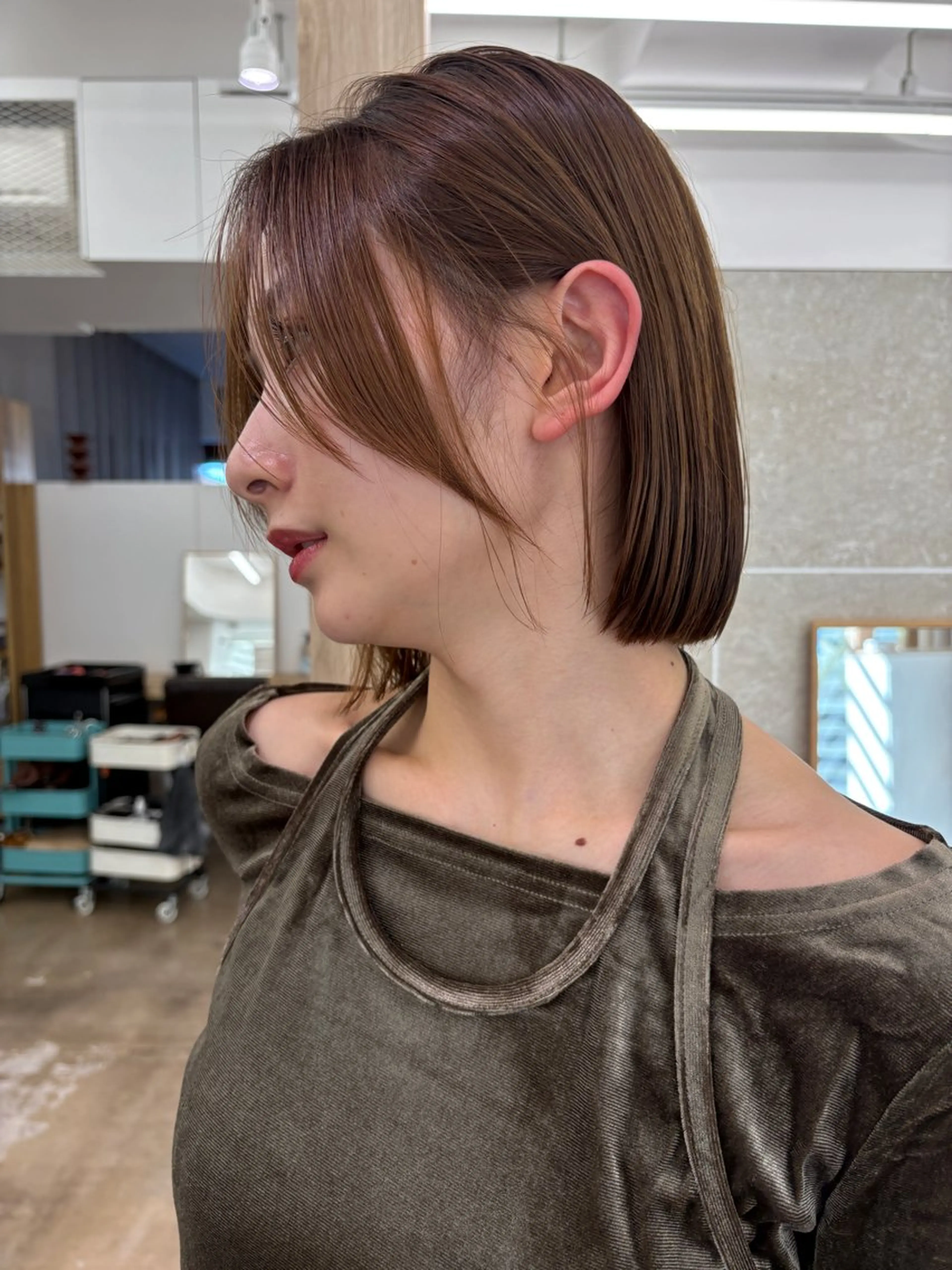ショート ボブ カット トリートメント ハイトーン/横浜 /伊藤　怜のヘアスタイル