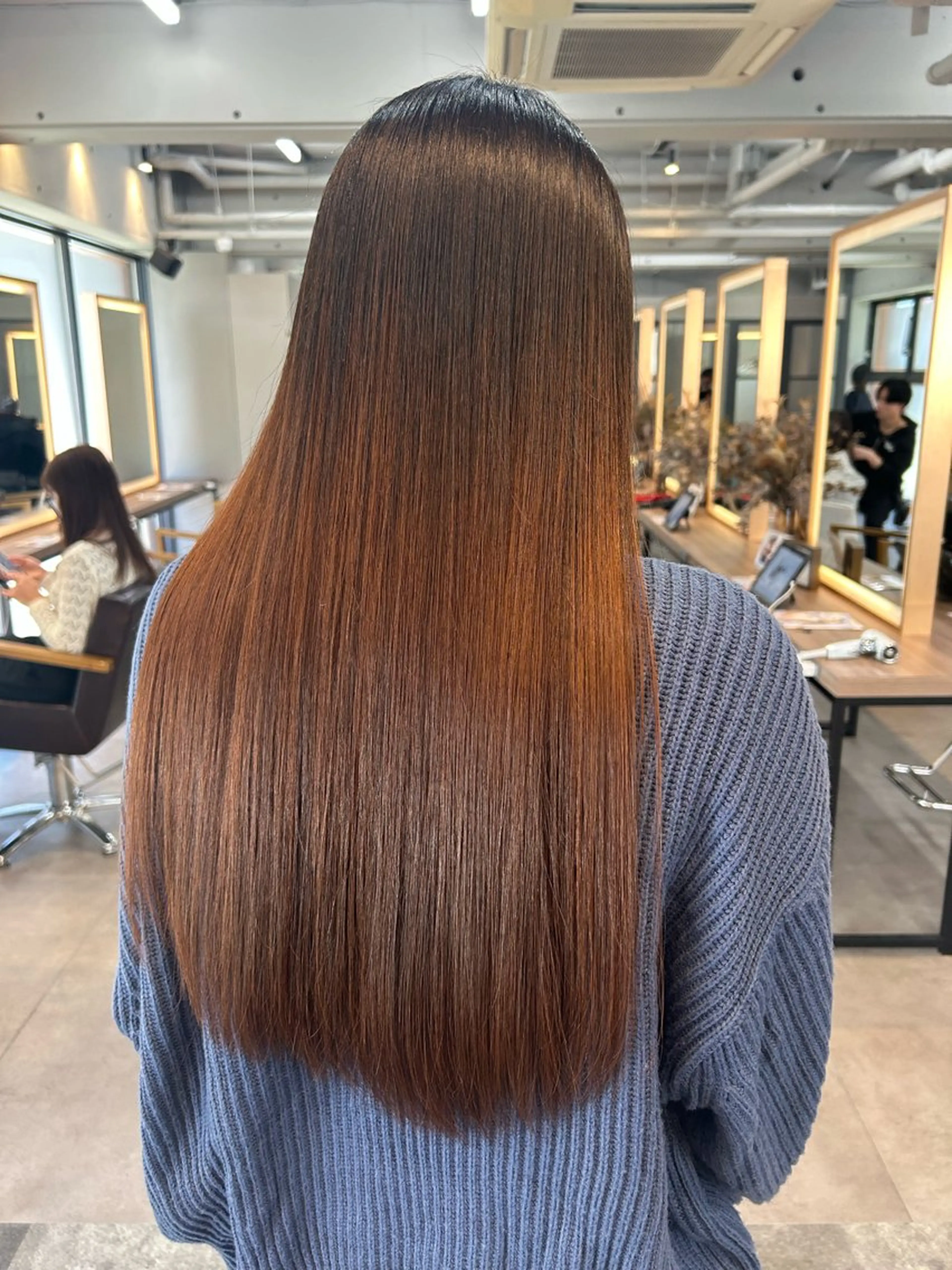 ロング トリートメント 酸熱トリートメント カット トリートメント 赤みなしカラー🍐/ 艶髪✨/ririkaのヘアスタイル