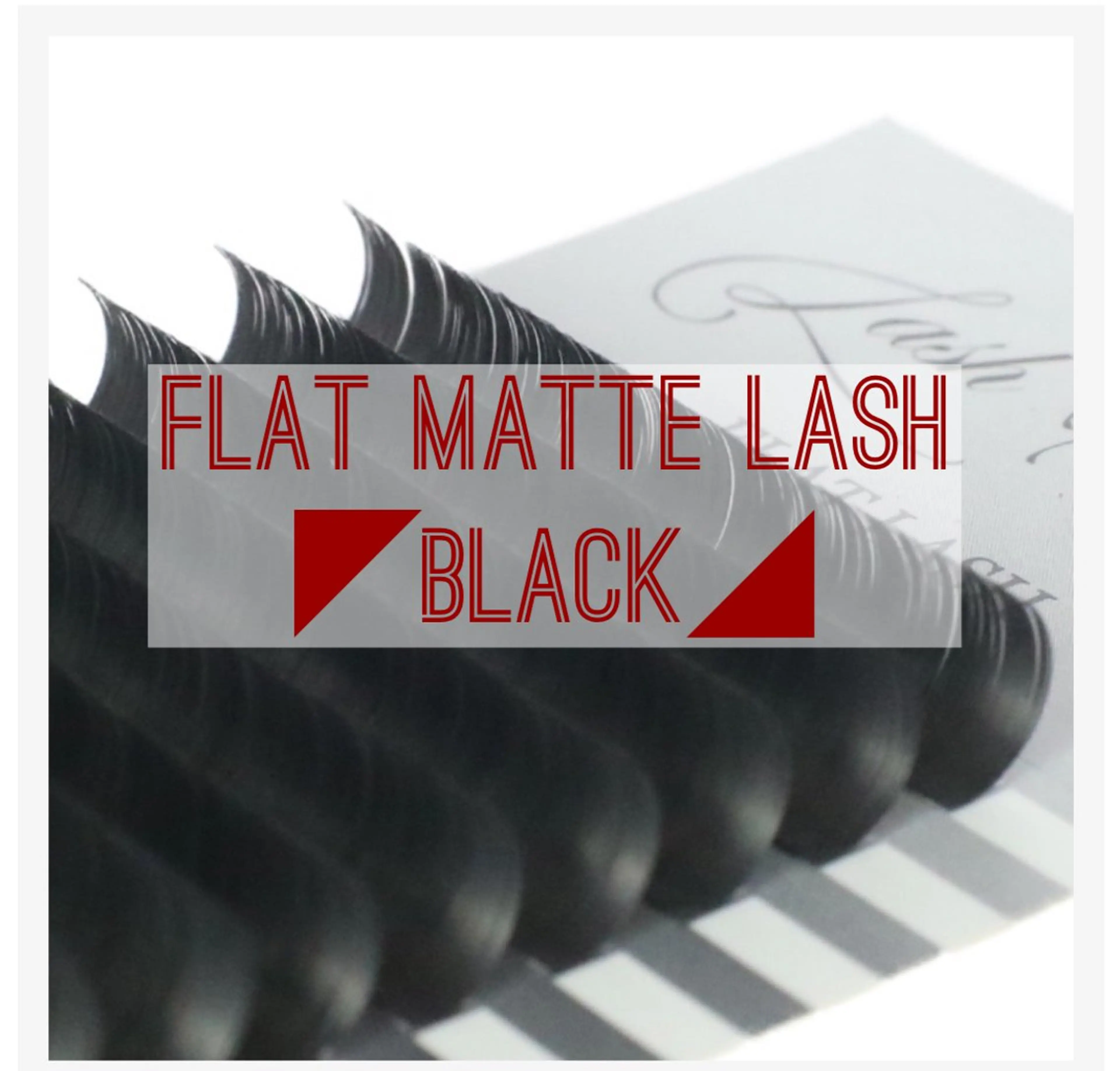 フラットマットラッシュ《Black》100本の写真