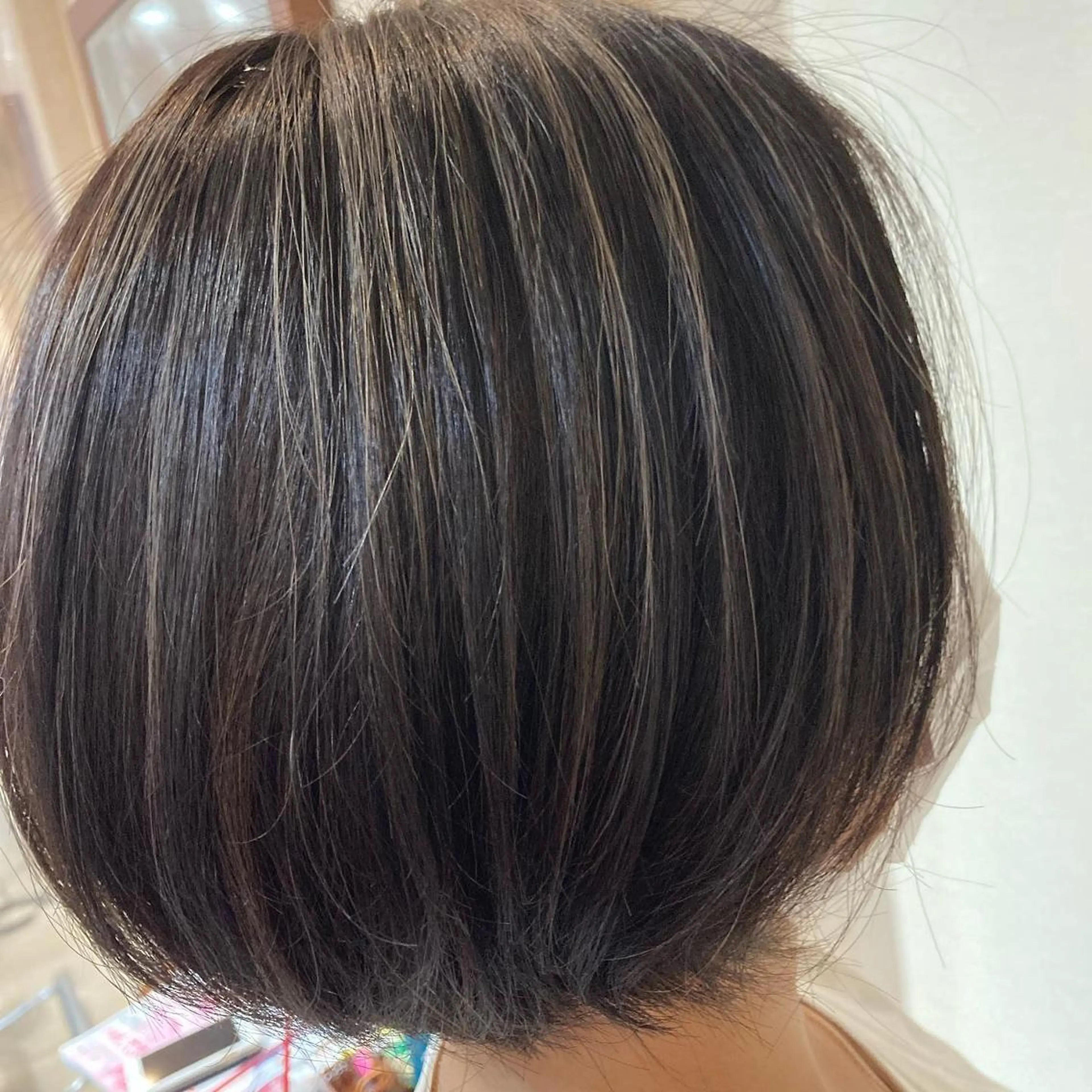 カラー ハイライトカラー ボブ 髪質改善/透明感 カラー/内藤有須加のヘアスタイル