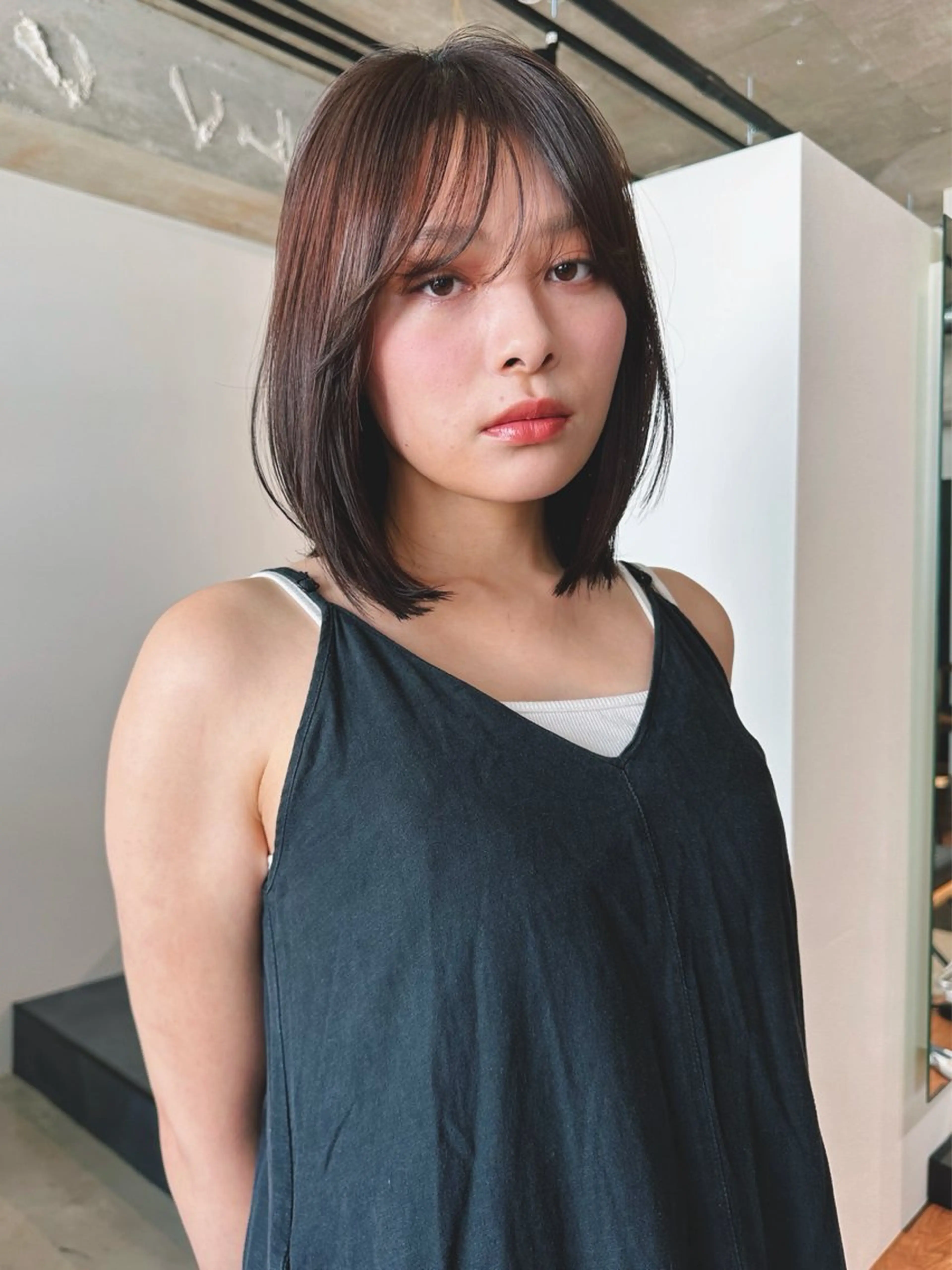 ショート カラー パーマ 🫧小顔×似合わせ× 透明感カラー🫧のヘアスタイル