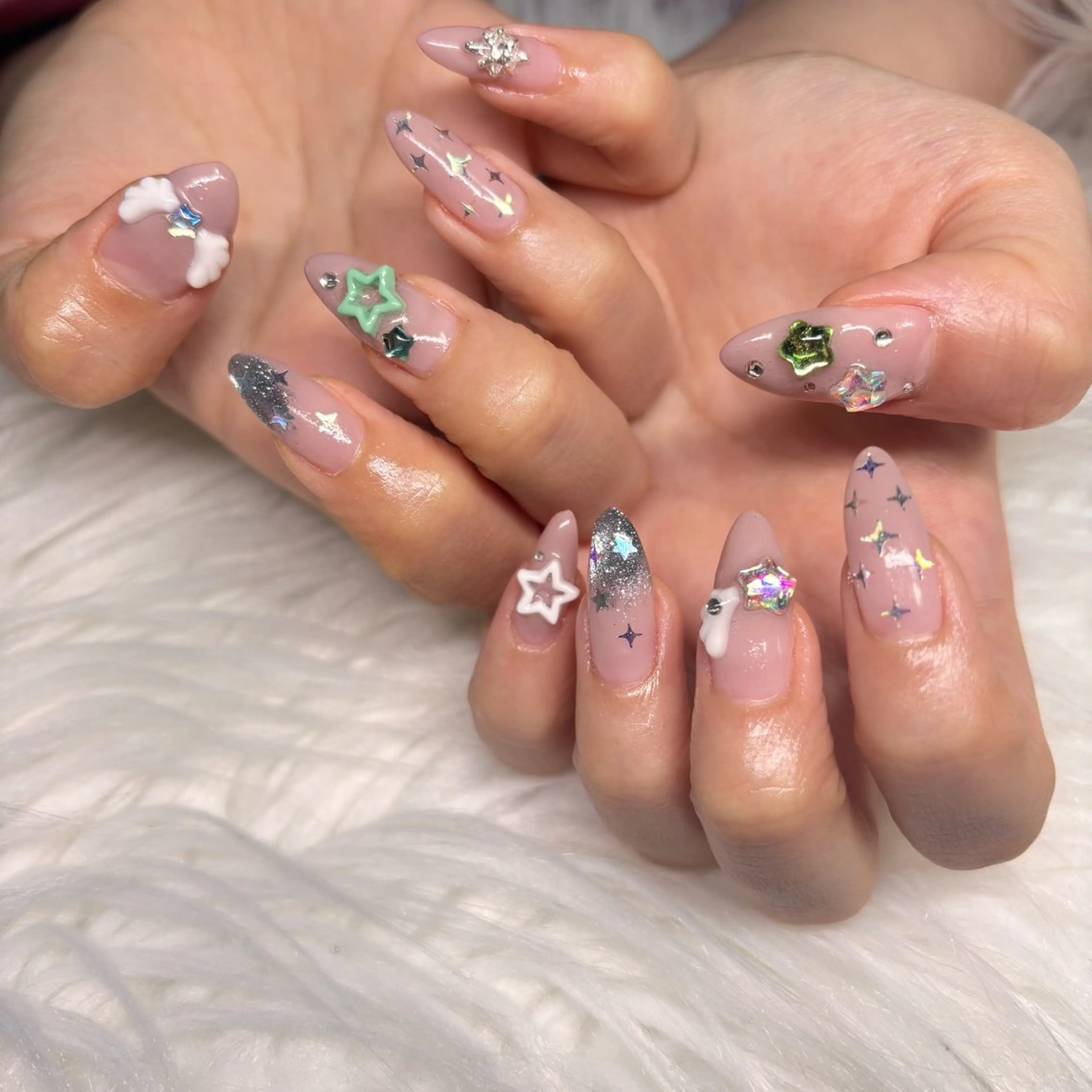 ネイル ハンドネイル RE💟N.NAIL ラテン系お姉さんのネイルデザイン