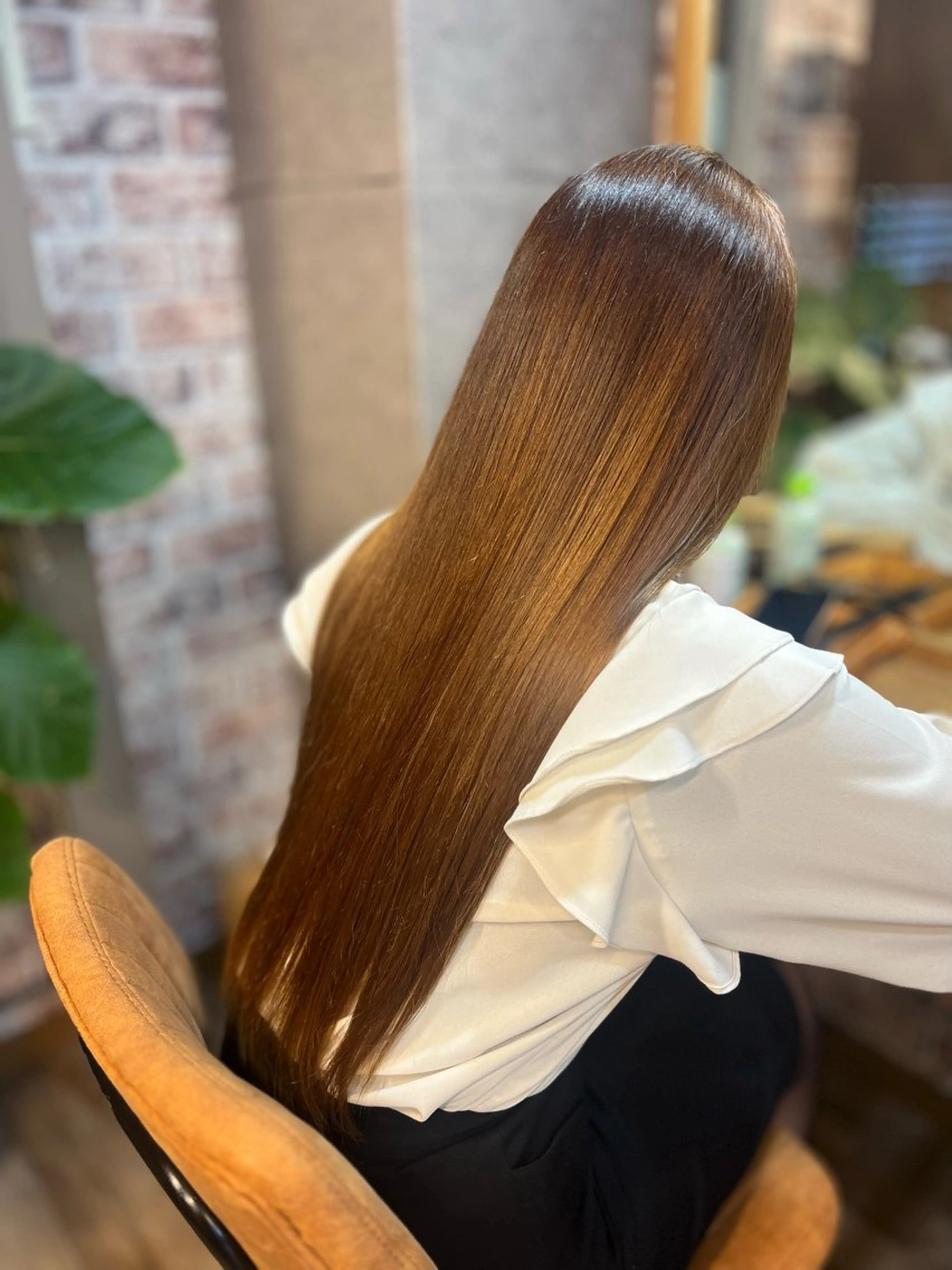 ロング カラー パーマ 髪質改善HALO トリートメント専門店のヘアスタイル