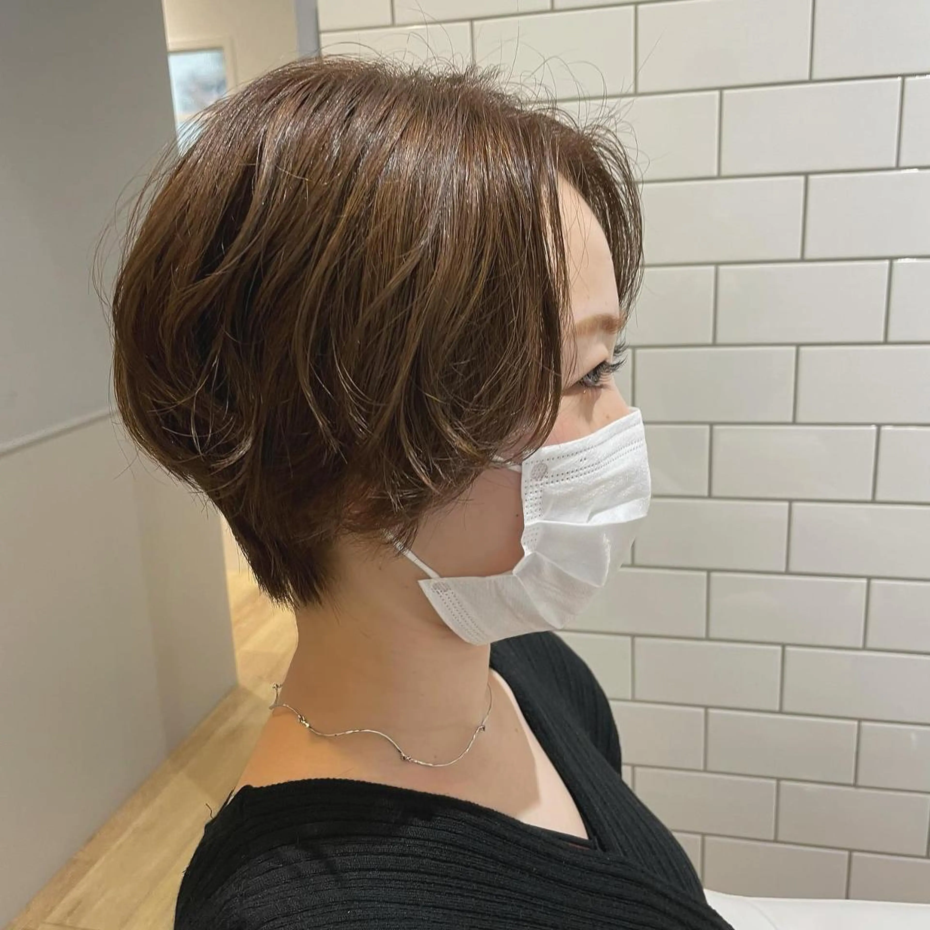 ミディアム カラー パーマ ヘアアレンジ メンズ キッズ ネイル マツエク・マツパ くびれヘア ショートネイル カット ヘアカラー トリートメント 🫧垢抜けヘア🫧 SHIORIのヘアスタイル