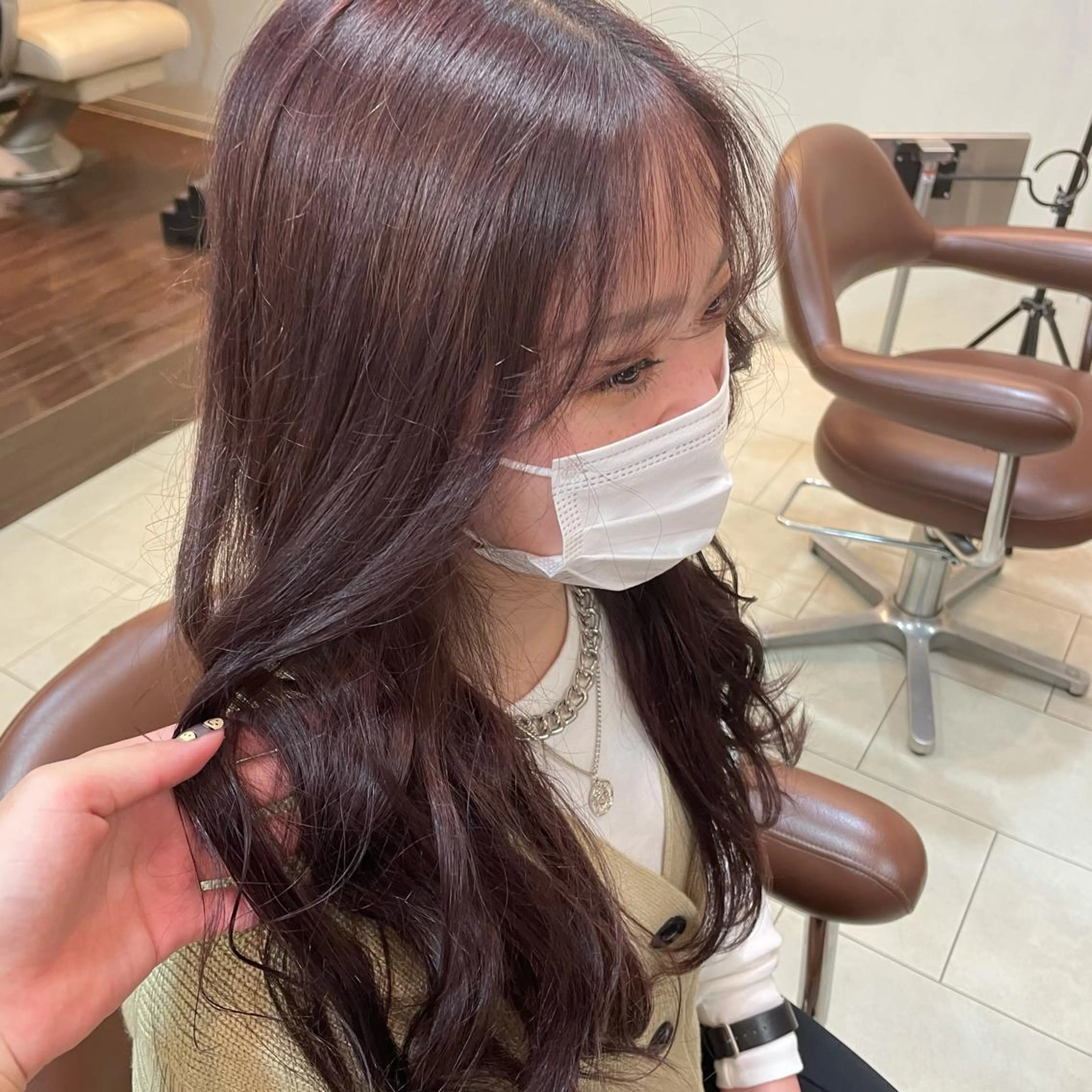 ロング 天王寺ハイトーン rinkaのヘアスタイル