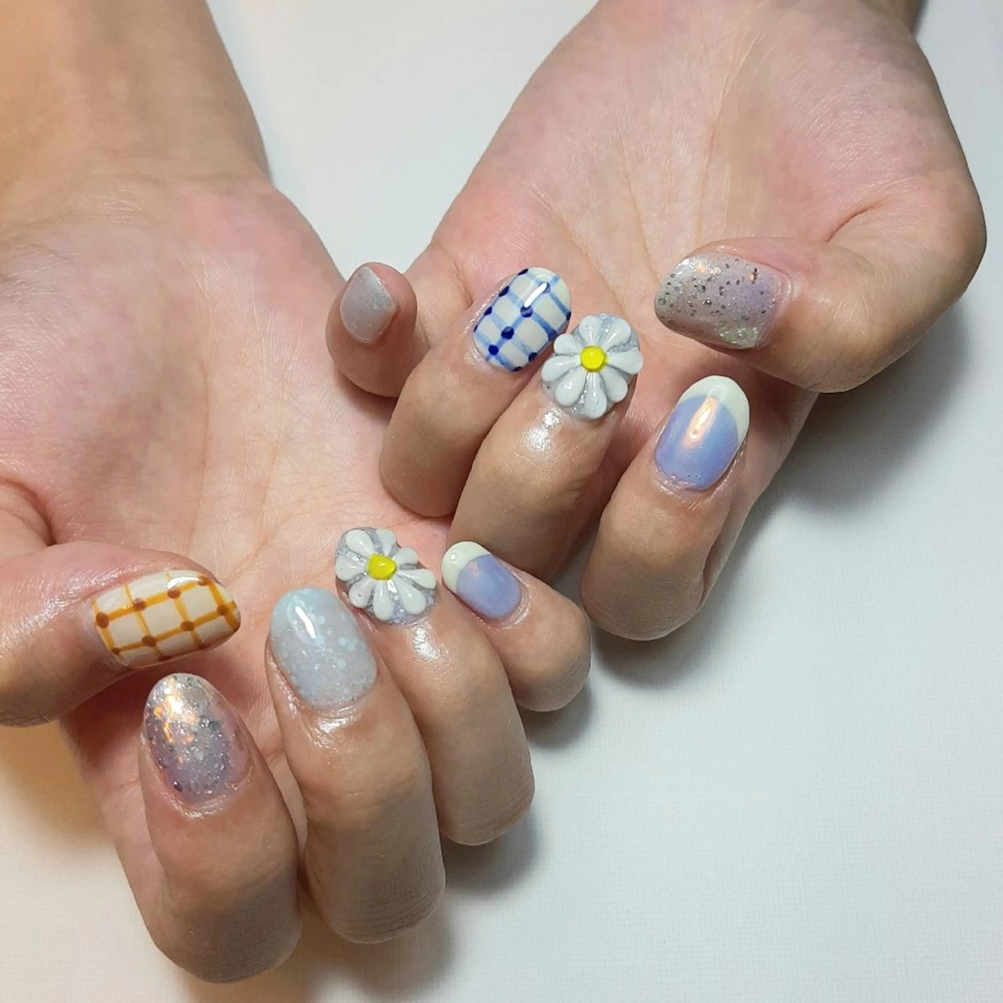ネイル フラワーネイル フレンチネイル ミラーネイル owlnail /持込みデザイン専門のネイルデザイン