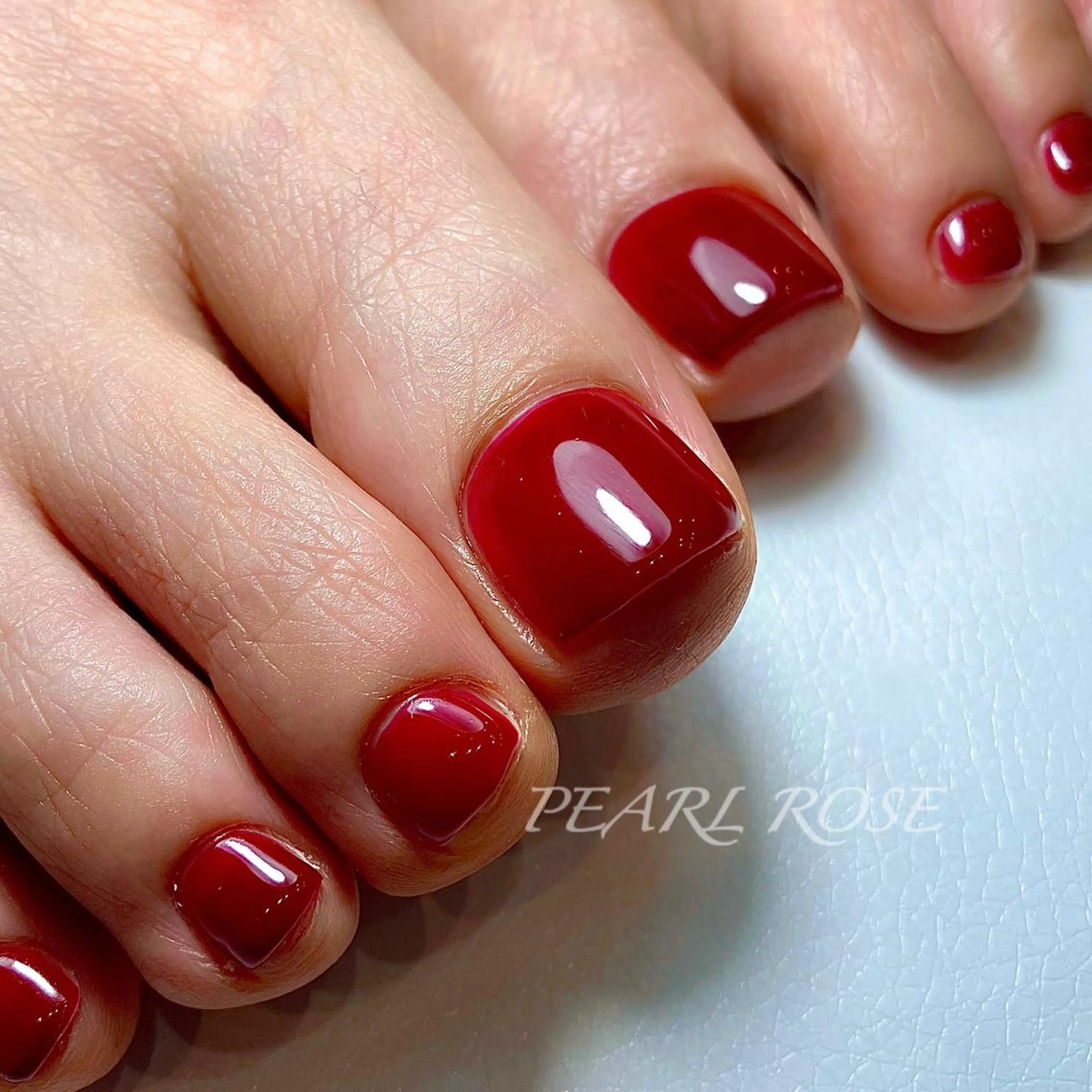 ネイル フットネイル フットネイル Beauty salon Ryu・ange所属・PEARL ROSE パールローズのネイルデザイン