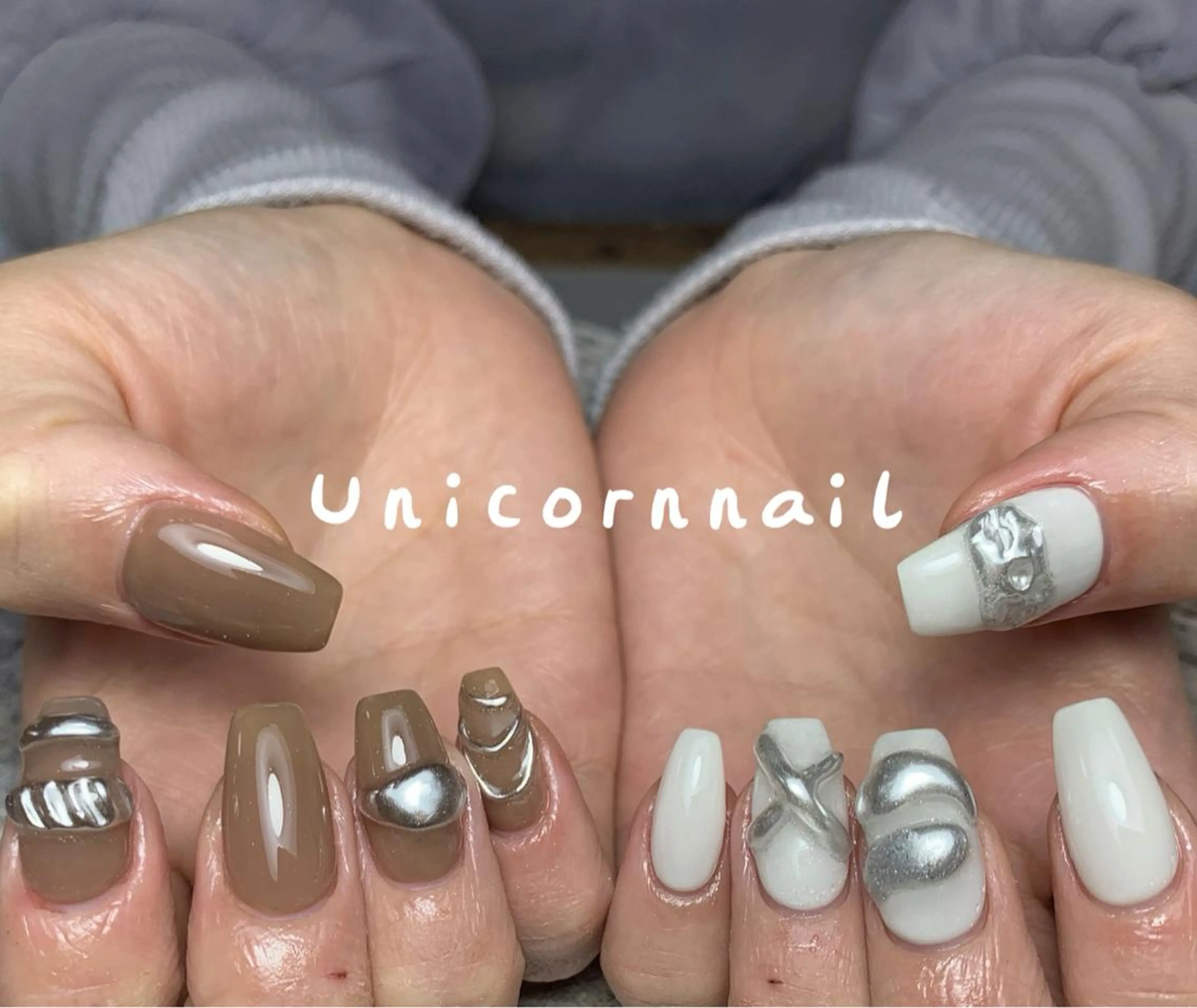 ネイル アートネイル クリアネイル ぷっくりネイル UnicornNail所属・Unicorn Nail 矢場町店のネイルデザイン