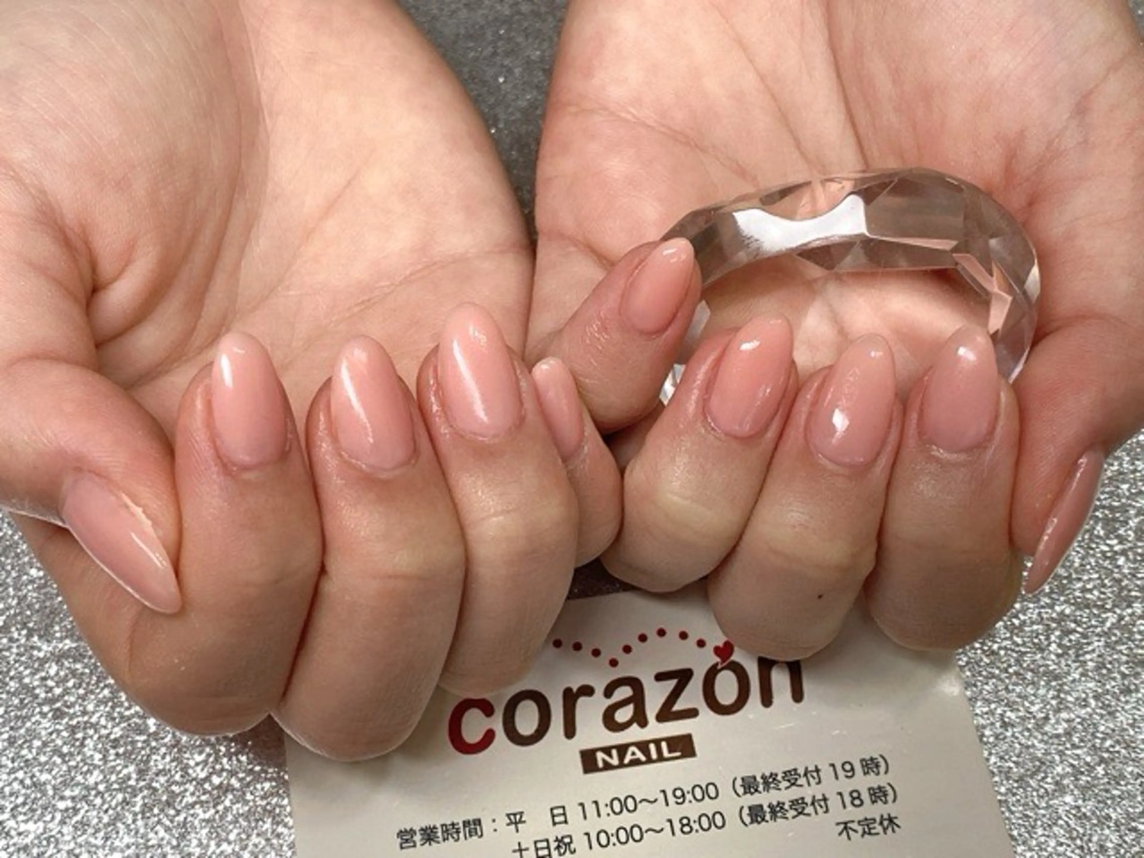 ネイル ジェルネイル ワンカラーネイル ピンク corazon所属・ネイリスト aicoのネイルデザイン