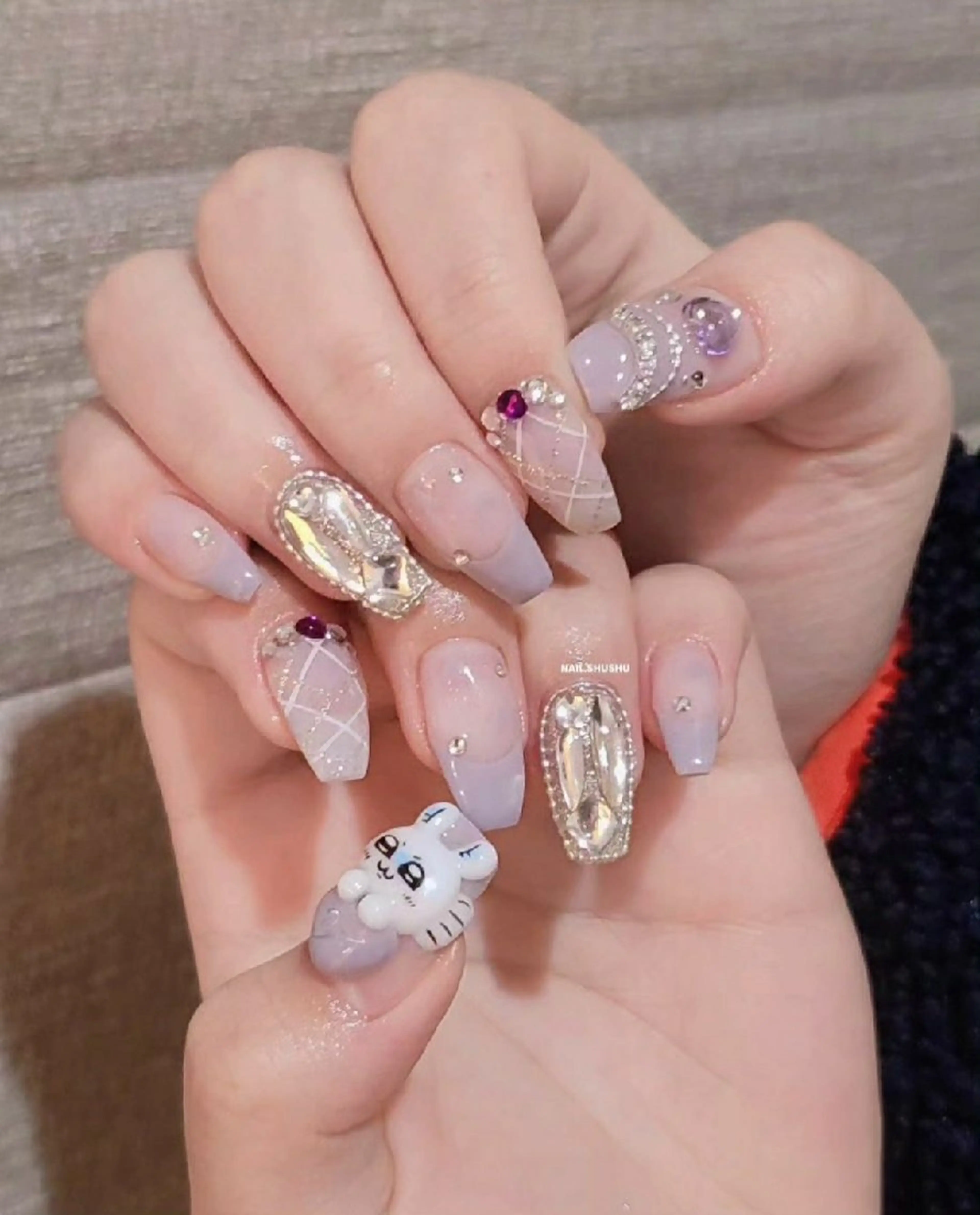 ネイル 持ち込み ニュアンスネイル ワンカラーネイル シンプルネイル 冬ネイル ハンドネイル 3dパーツ/流行り 👧shushu❤️のネイルデザイン