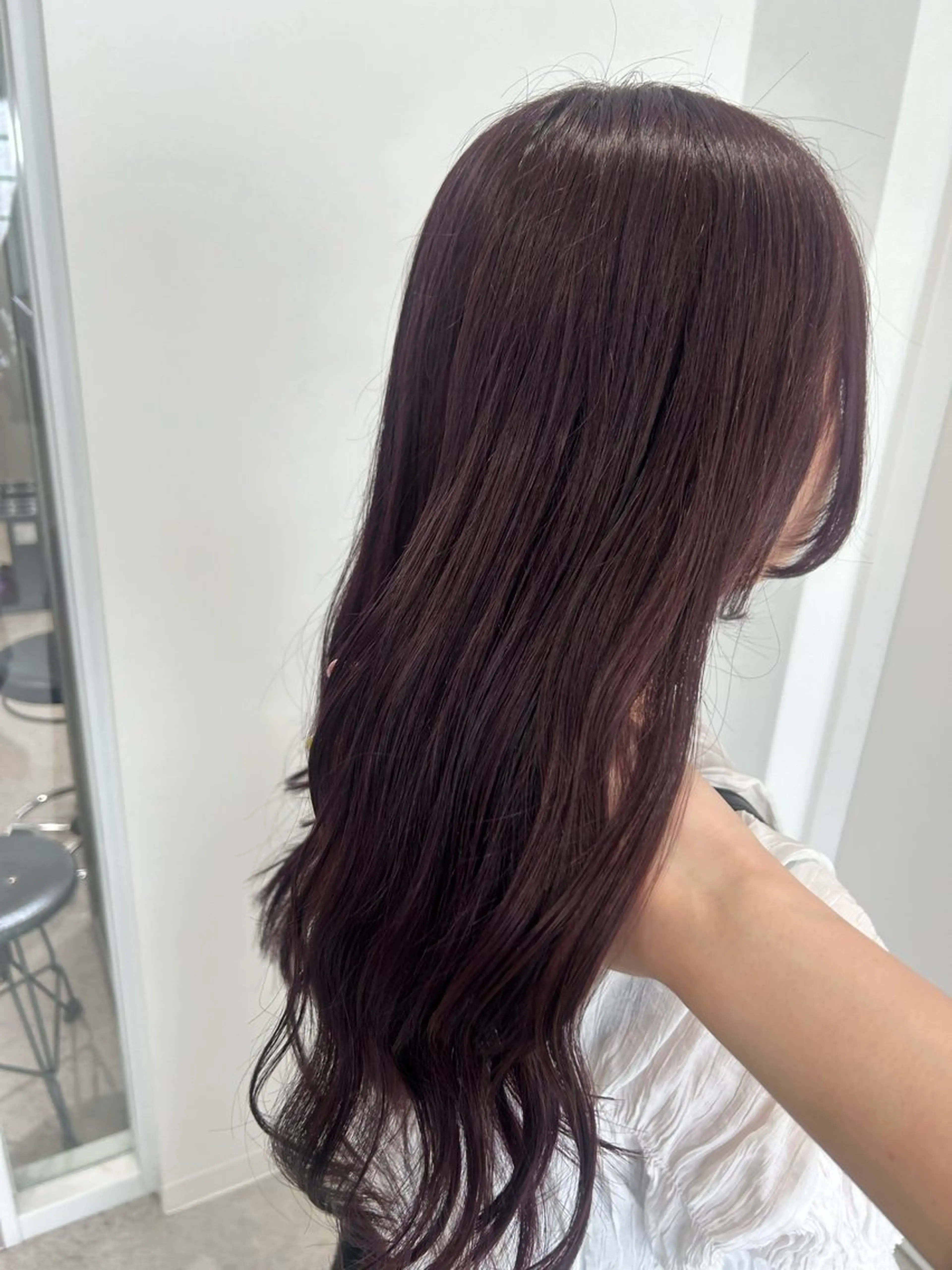 セミロング カラー 愛結 暖色カラー🎀🩰のヘアスタイル