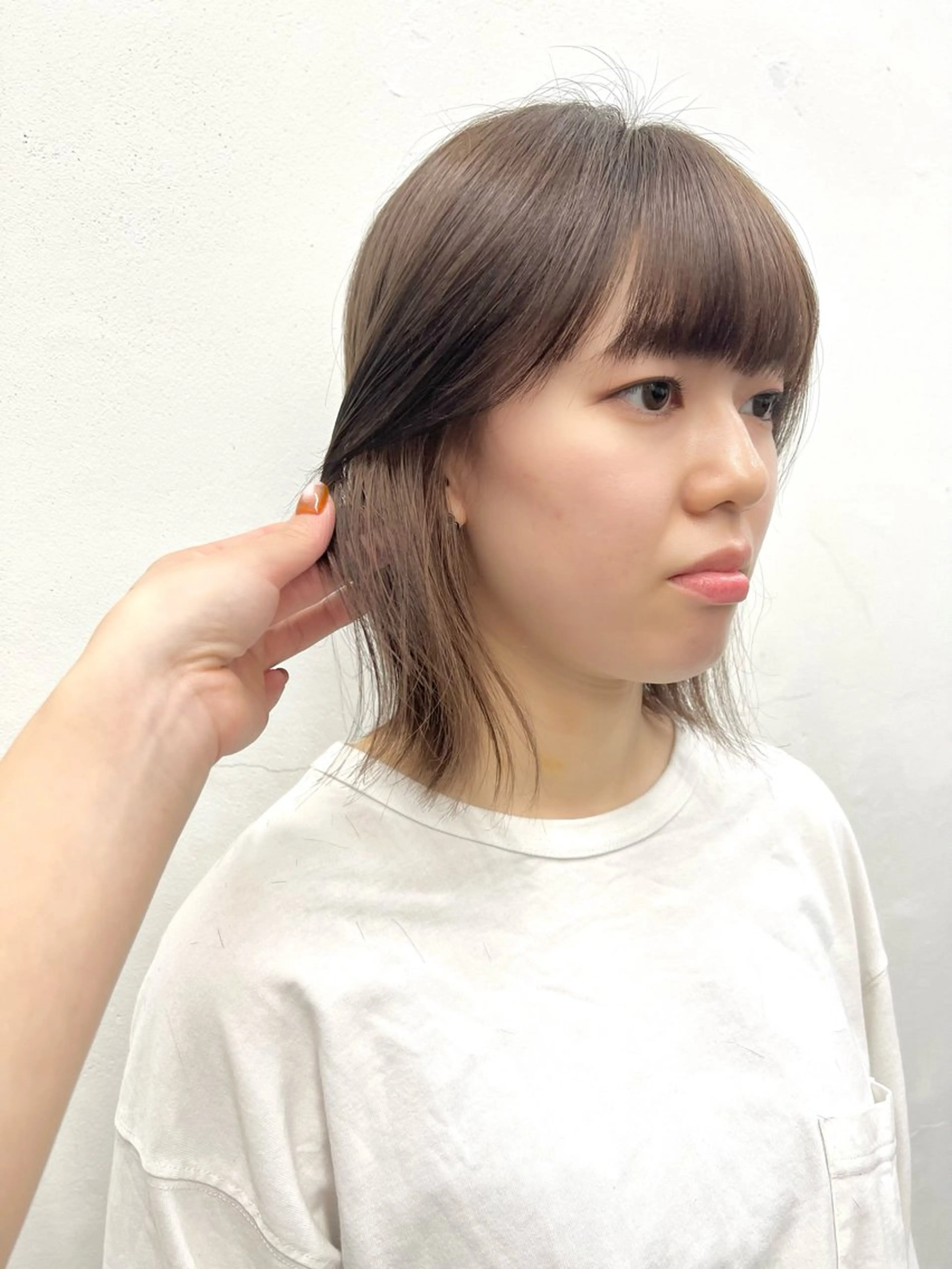 ショート カラー 切りっぱなしボブ ショートボブ ベージュカラー ブリーチ ケアブリーチ ヘアカラー トリートメント HARU//原宿🤍 リピート率NO.1のヘアスタイル