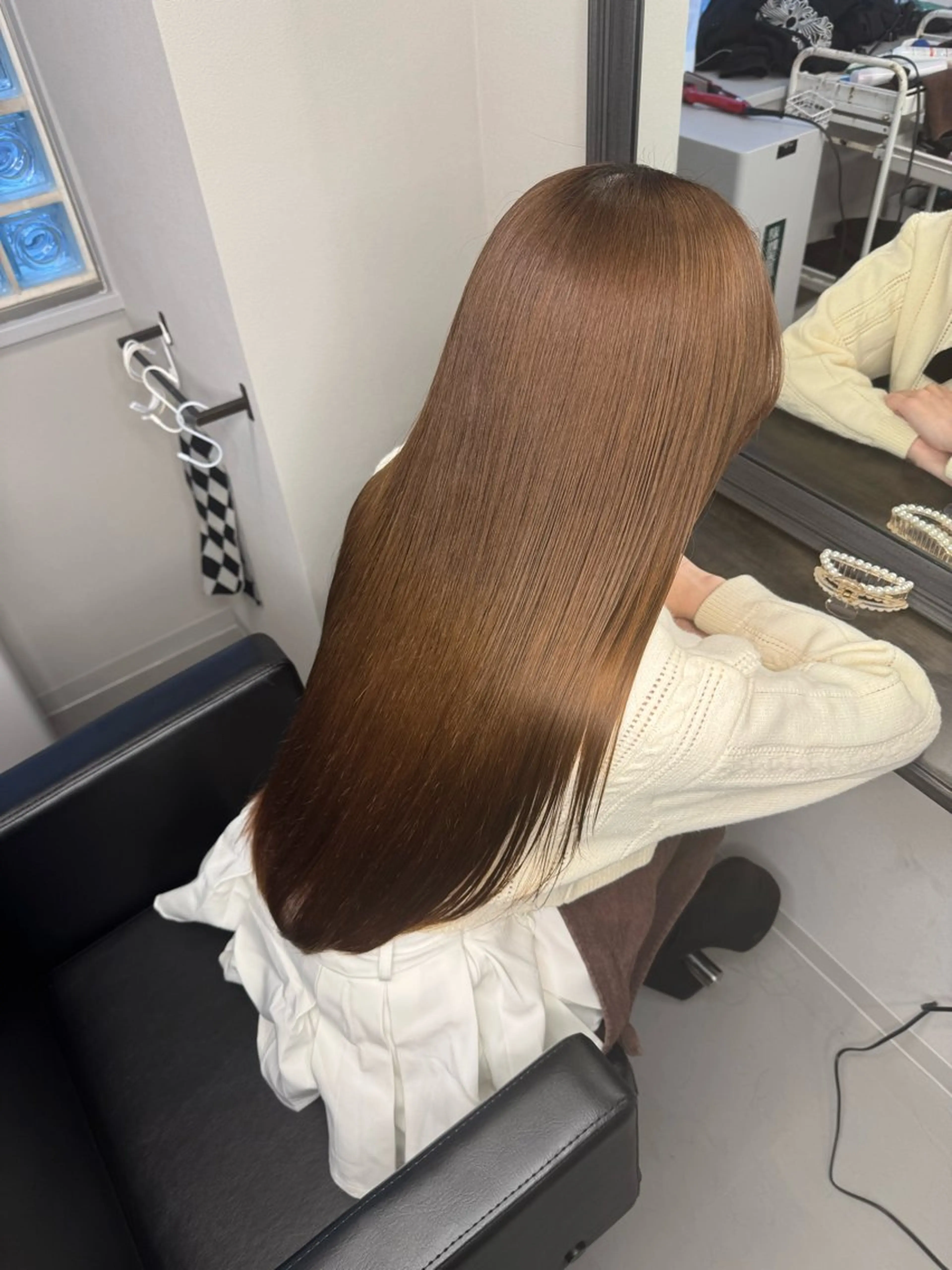 ミニモ限定【感動の変化✨】一度で変わる縮毛矯正＋カラー＋ケラチントリートメント💎ダメージ毛対応⭕️の写真