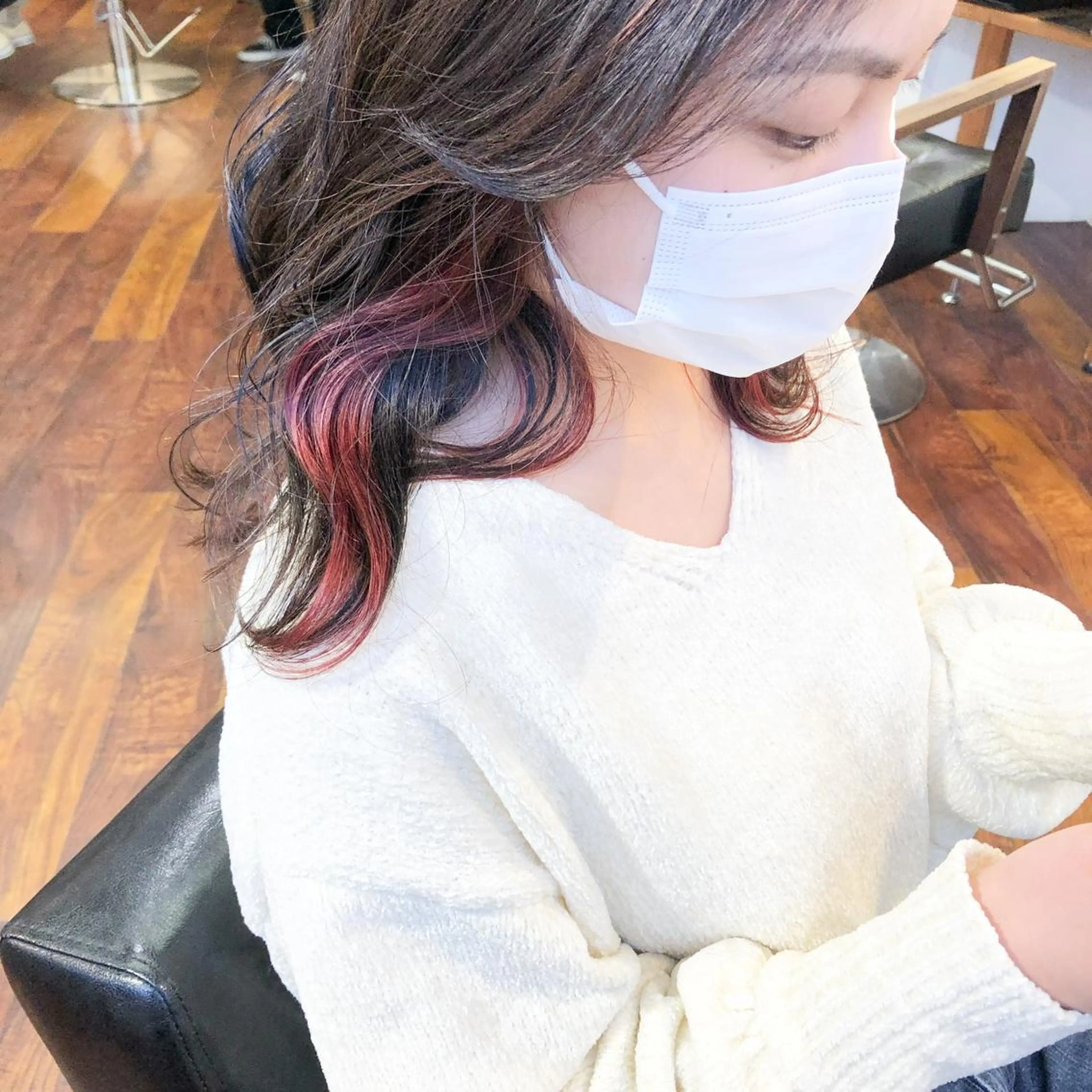 セミロング カラー カシス 小木曽智美 /ボブ/ショートのヘアスタイル