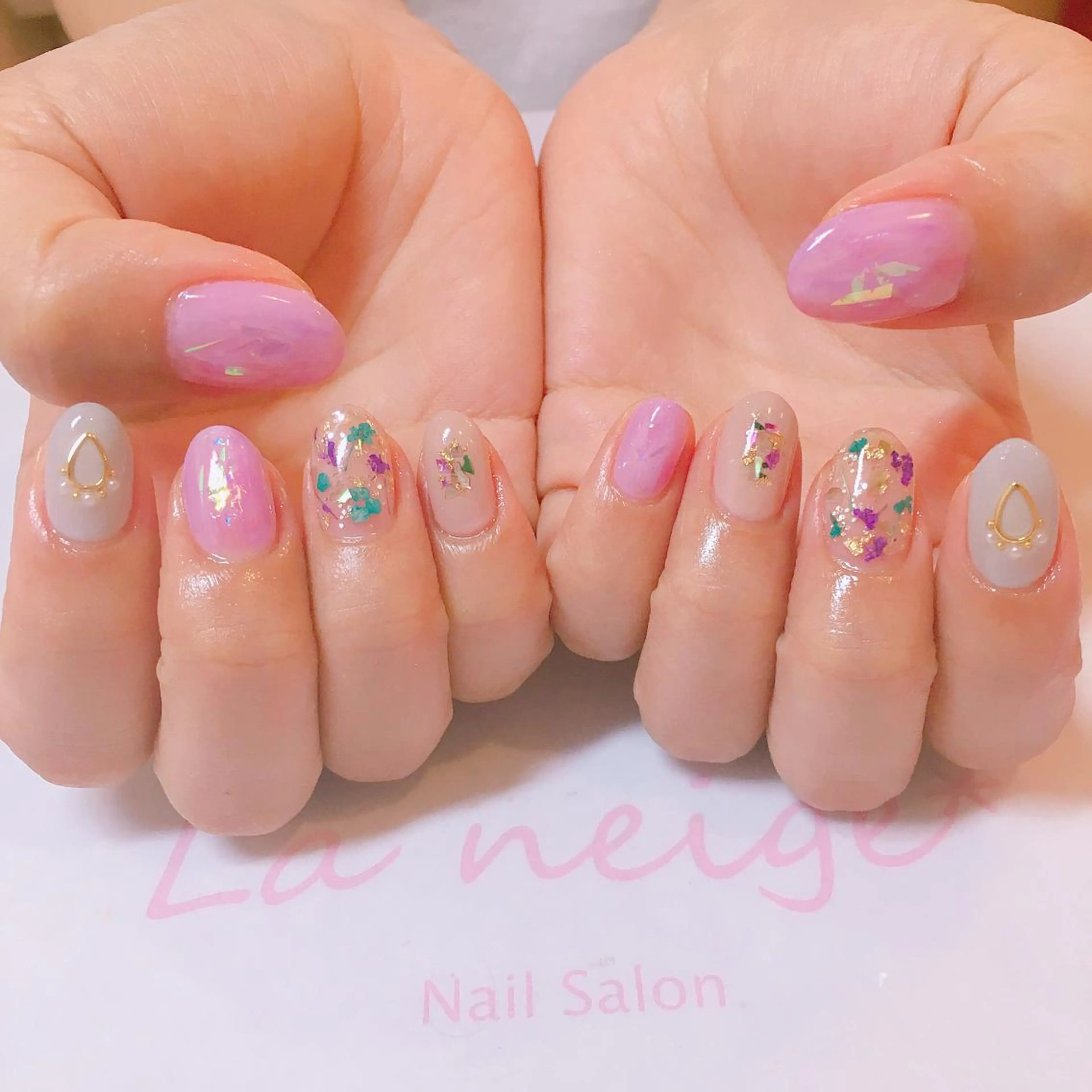 ネイル La neige* yuki 🥯🍑のネイルデザイン