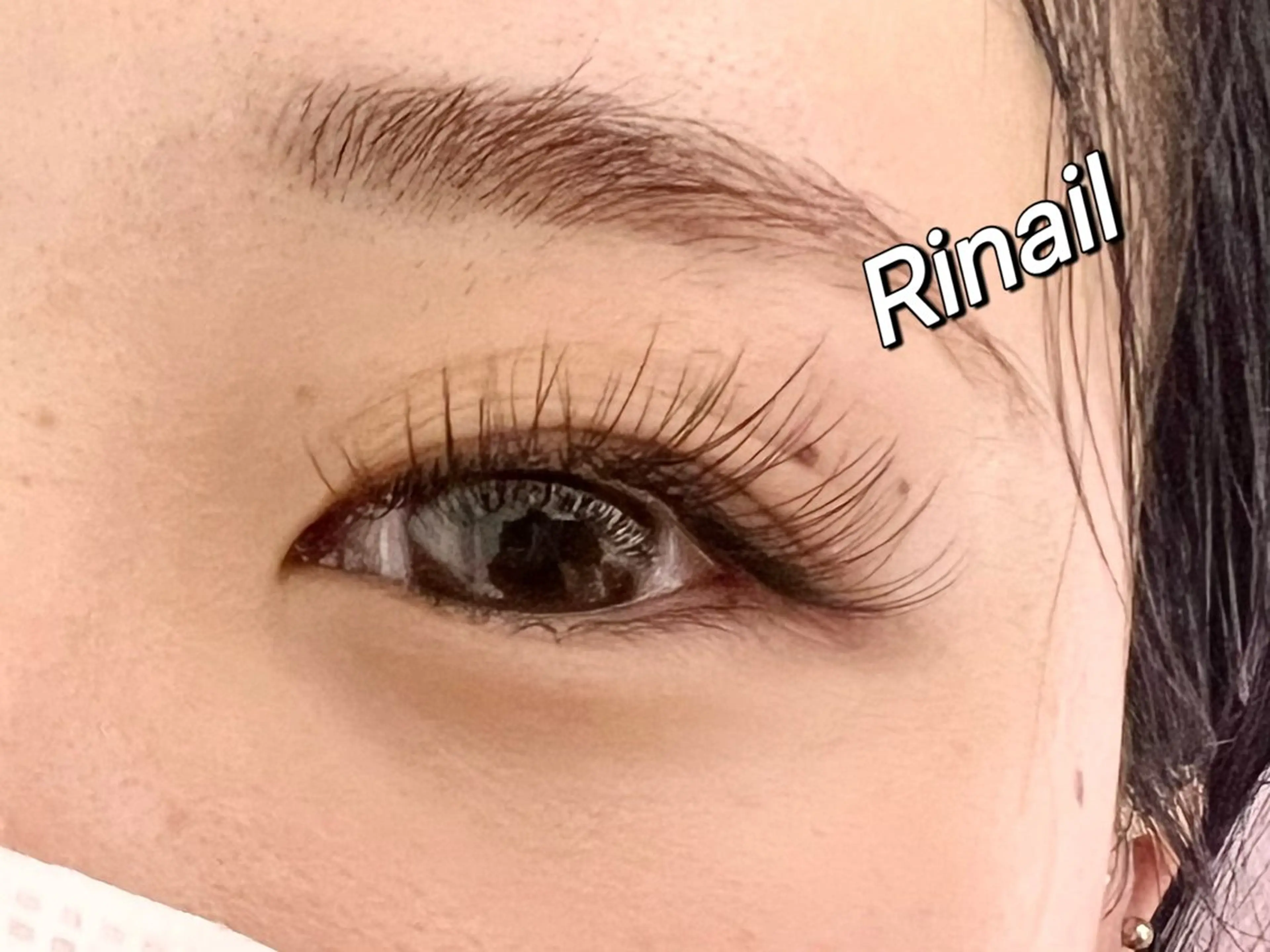 マツエク・マツパ バインドロック ナチュラル パリジェンヌラッシュリフト まつげパーマ 下まつげエクステ YK Rinのネイルデザイン