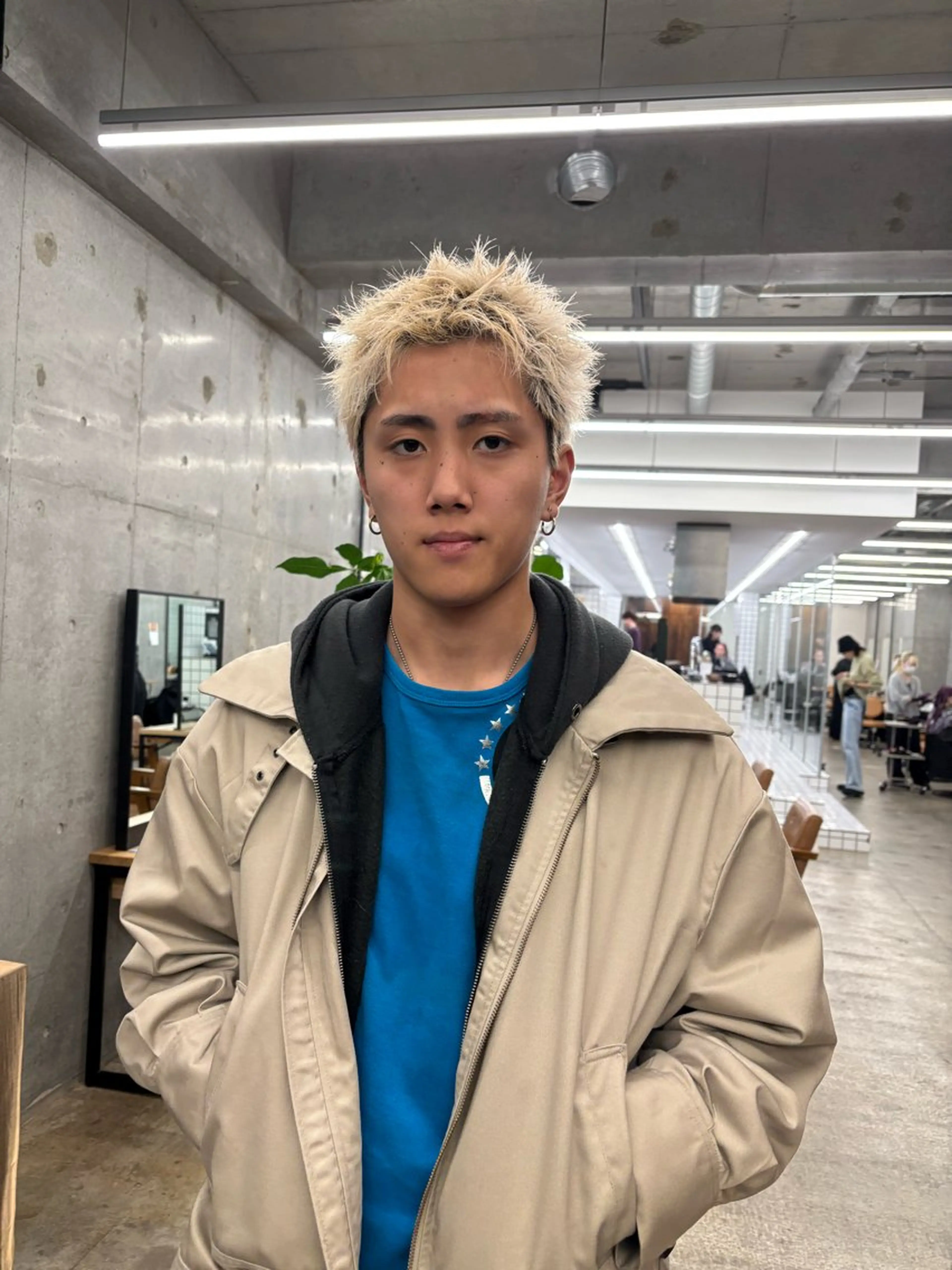 ショート カラー メンズ カット ヘアカラー メンズショート ／パーマ  ソウタのヘアスタイル