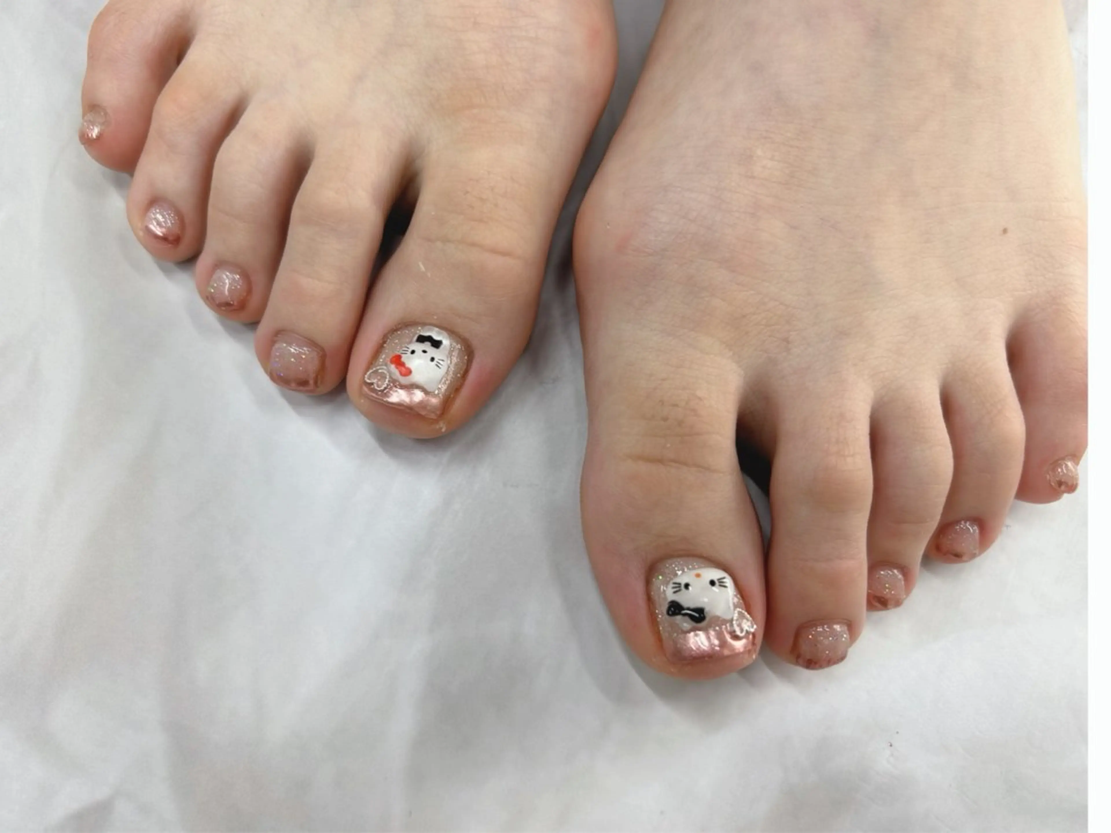 ネイル フレンチネイル ミラーネイル フットネイル Nail Salon agré所属・agré ネイルサロン　アグレのネイルデザイン