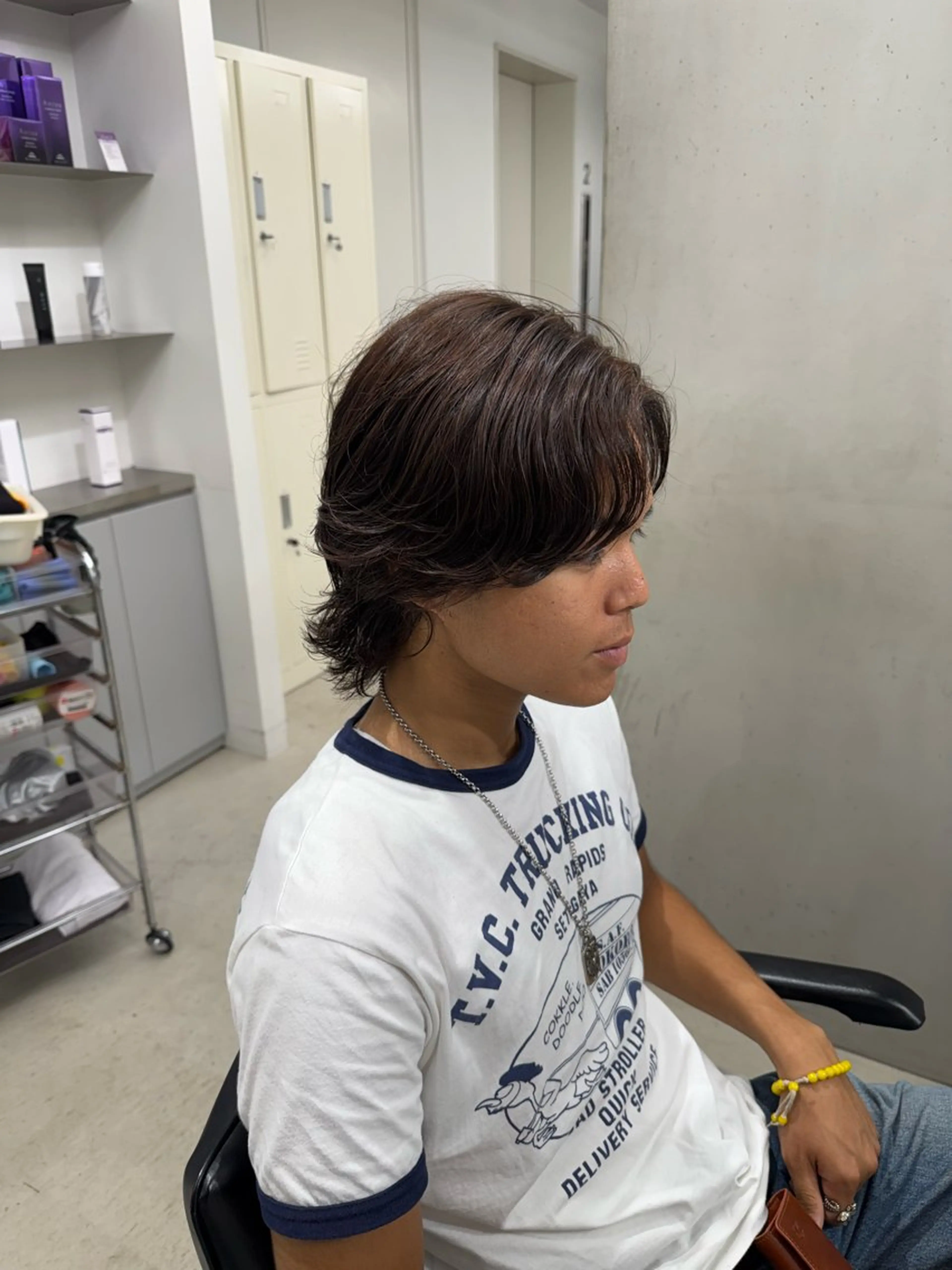 パーマ メンズ 深谷 侑亮のヘアスタイル