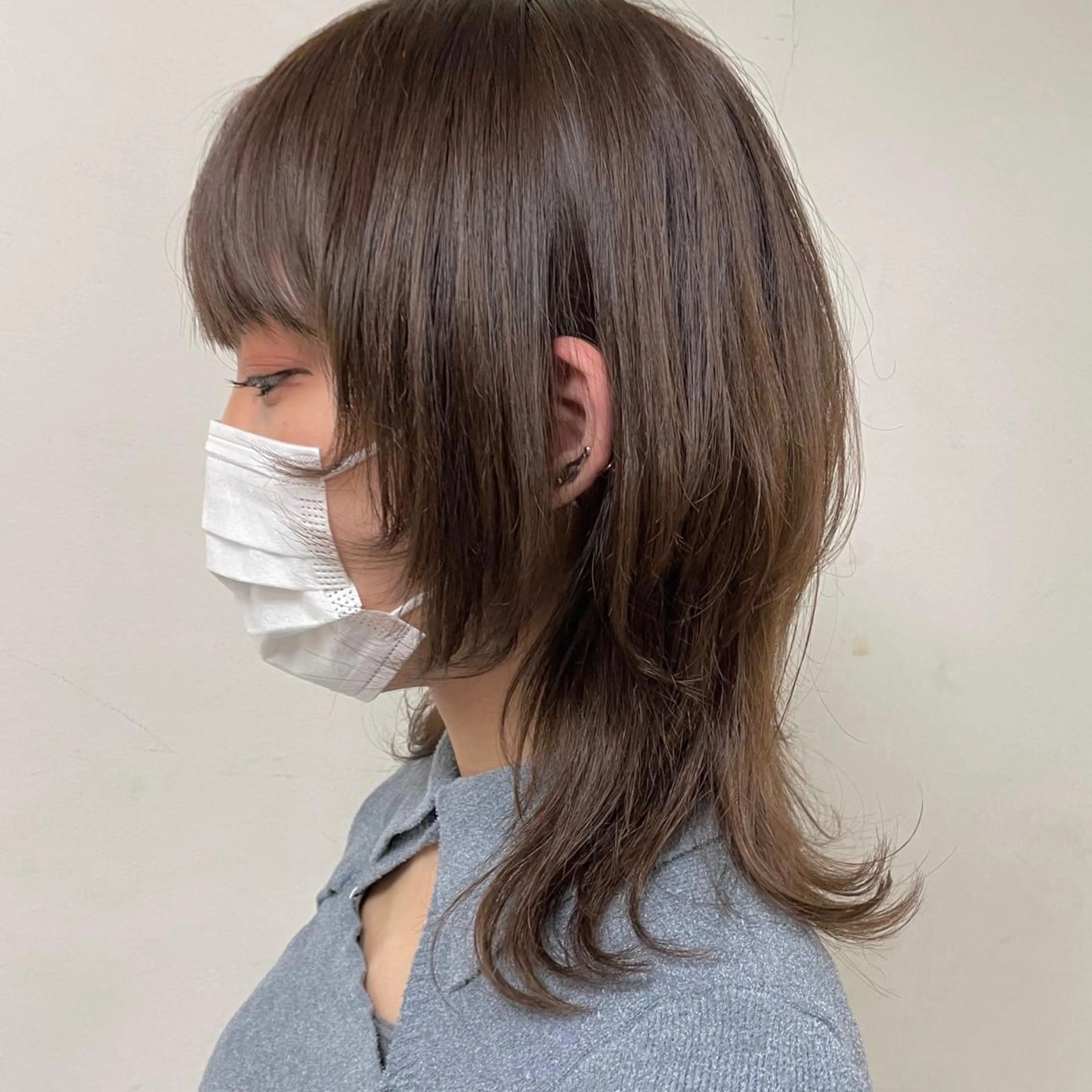 ミディアム カラー ヘアアレンジ カット ヘアカラー 縮毛矯正 トリートメント maoブリーチ無し 似合わせカラーのヘアスタイル