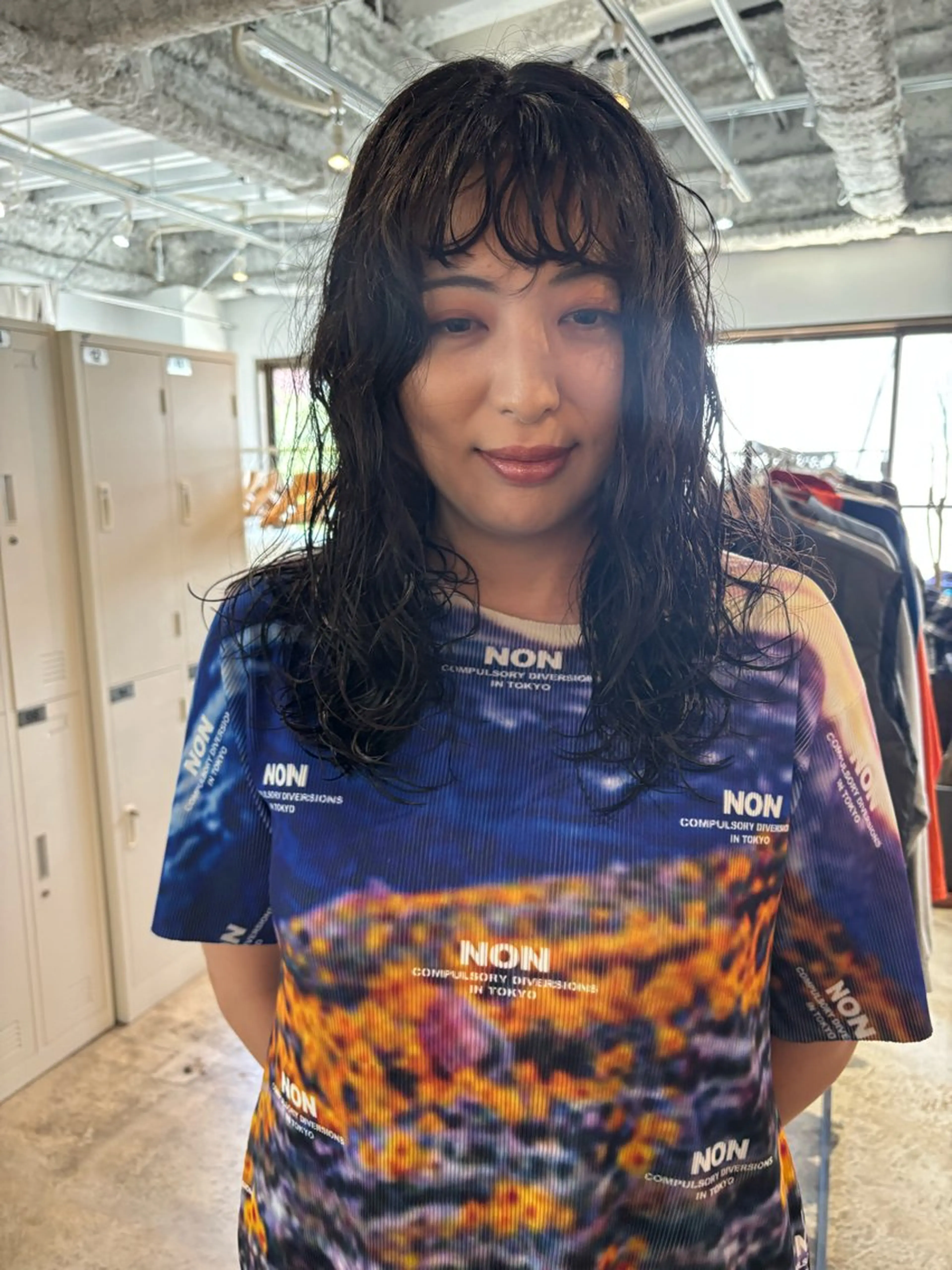 セミロング パーマ カット パーマ Hayashi Shioriのヘアスタイル