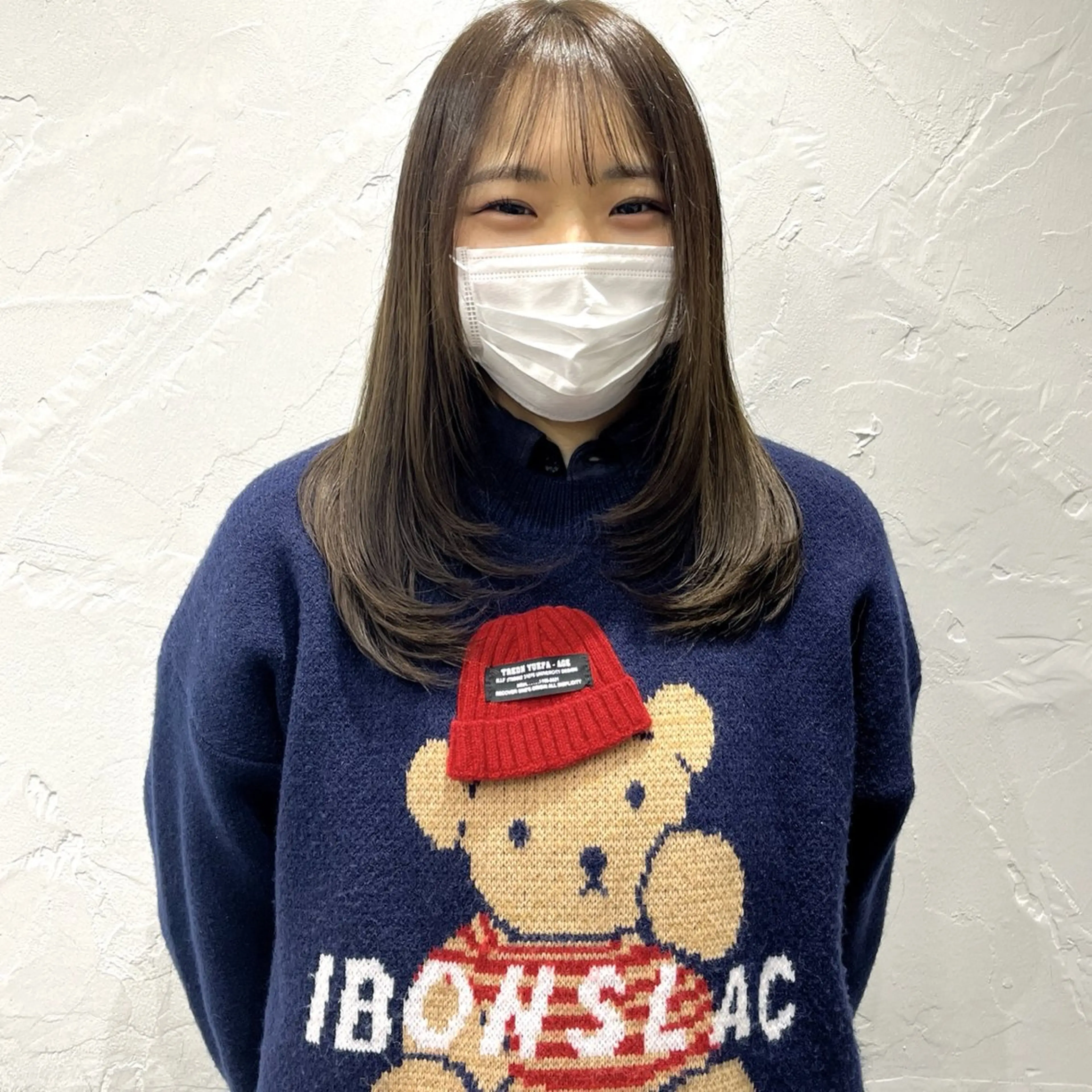 ミディアム 無料カットモデル ユナのヘアスタイル