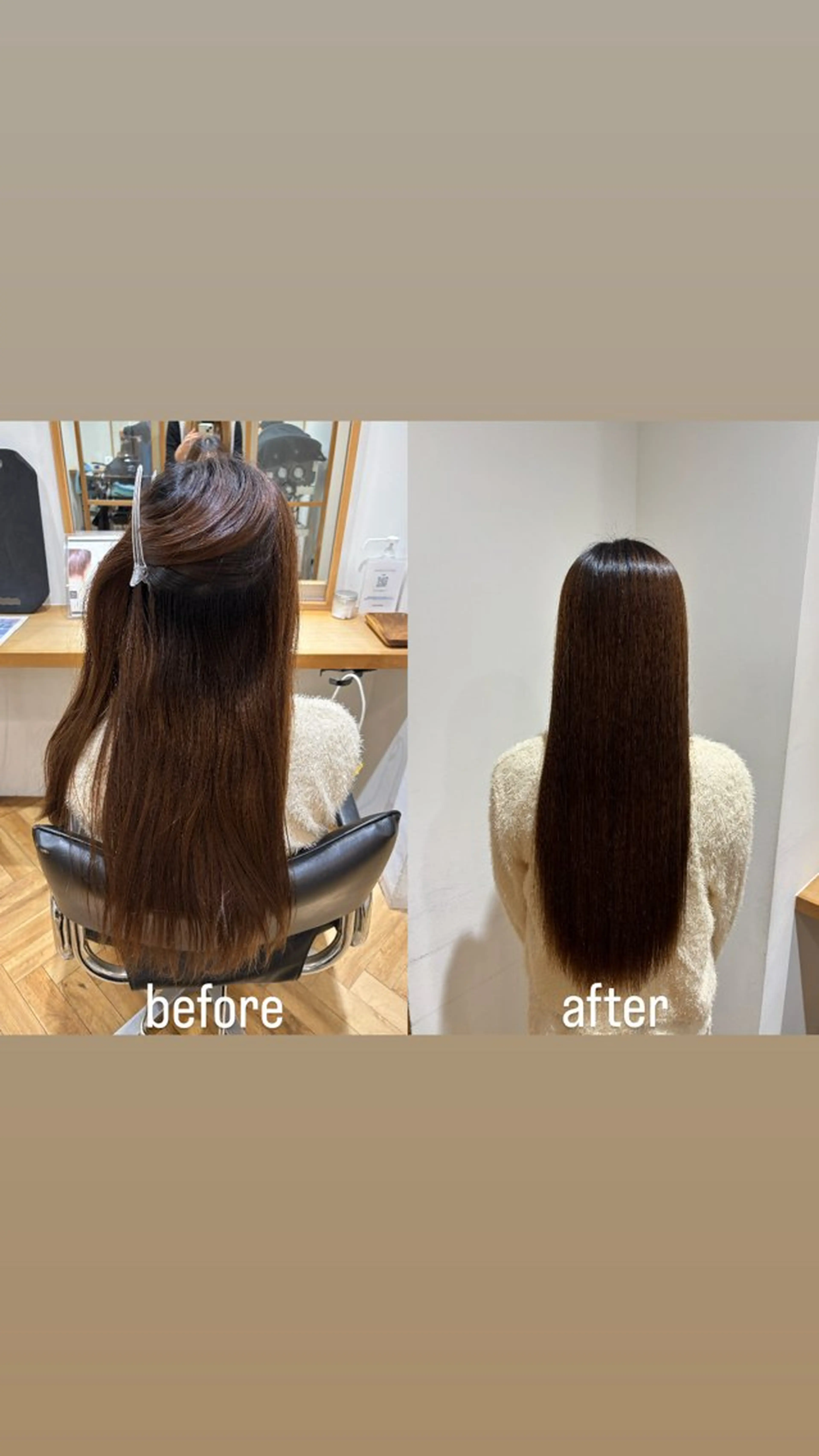 ロング 縮毛矯正 hair make ONE 004所属・渋川 真奈のヘアスタイル