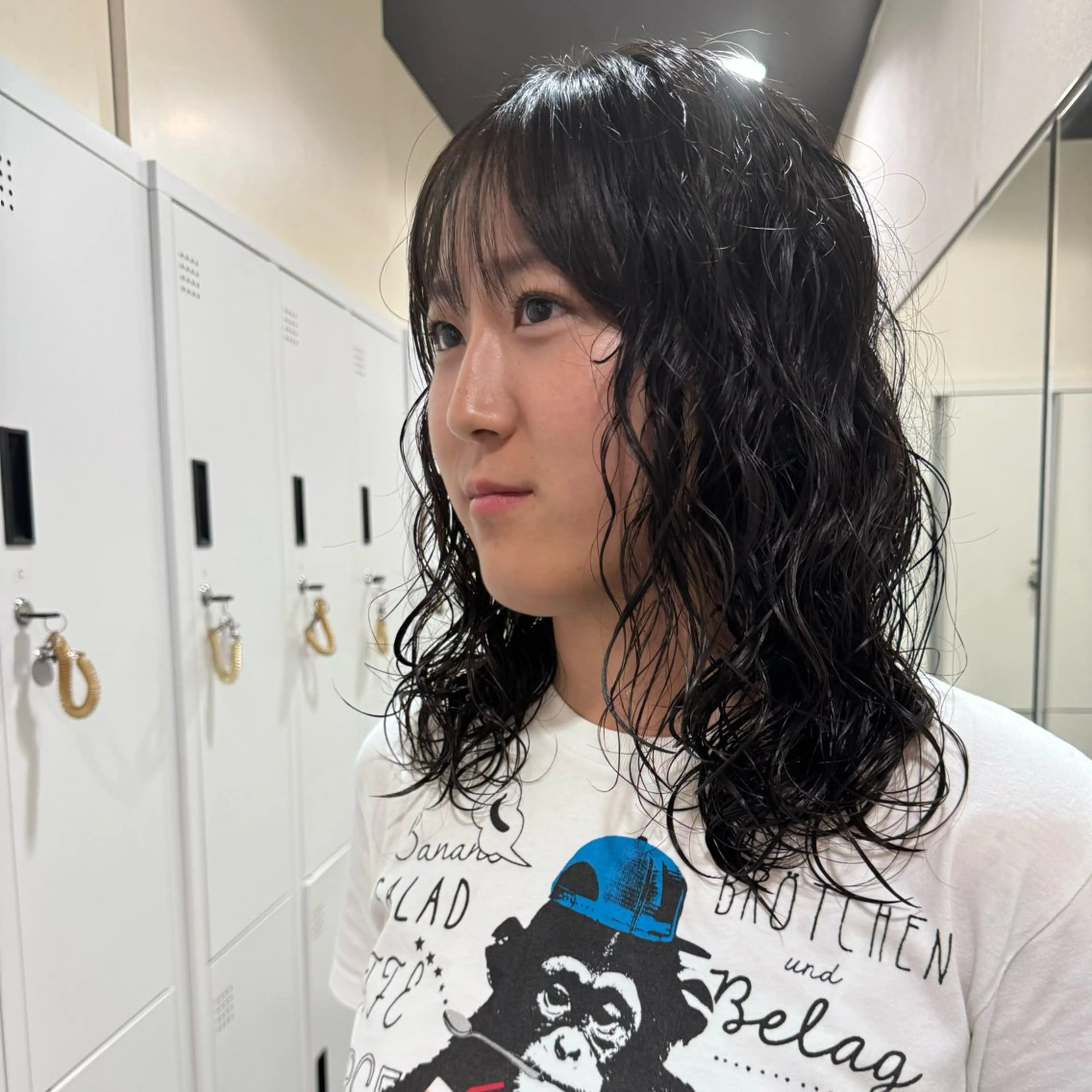 セミロング パーマ セミロングパーマ カーリーパーマ/ 透明ｶﾗｰ/MIKUのヘアスタイル