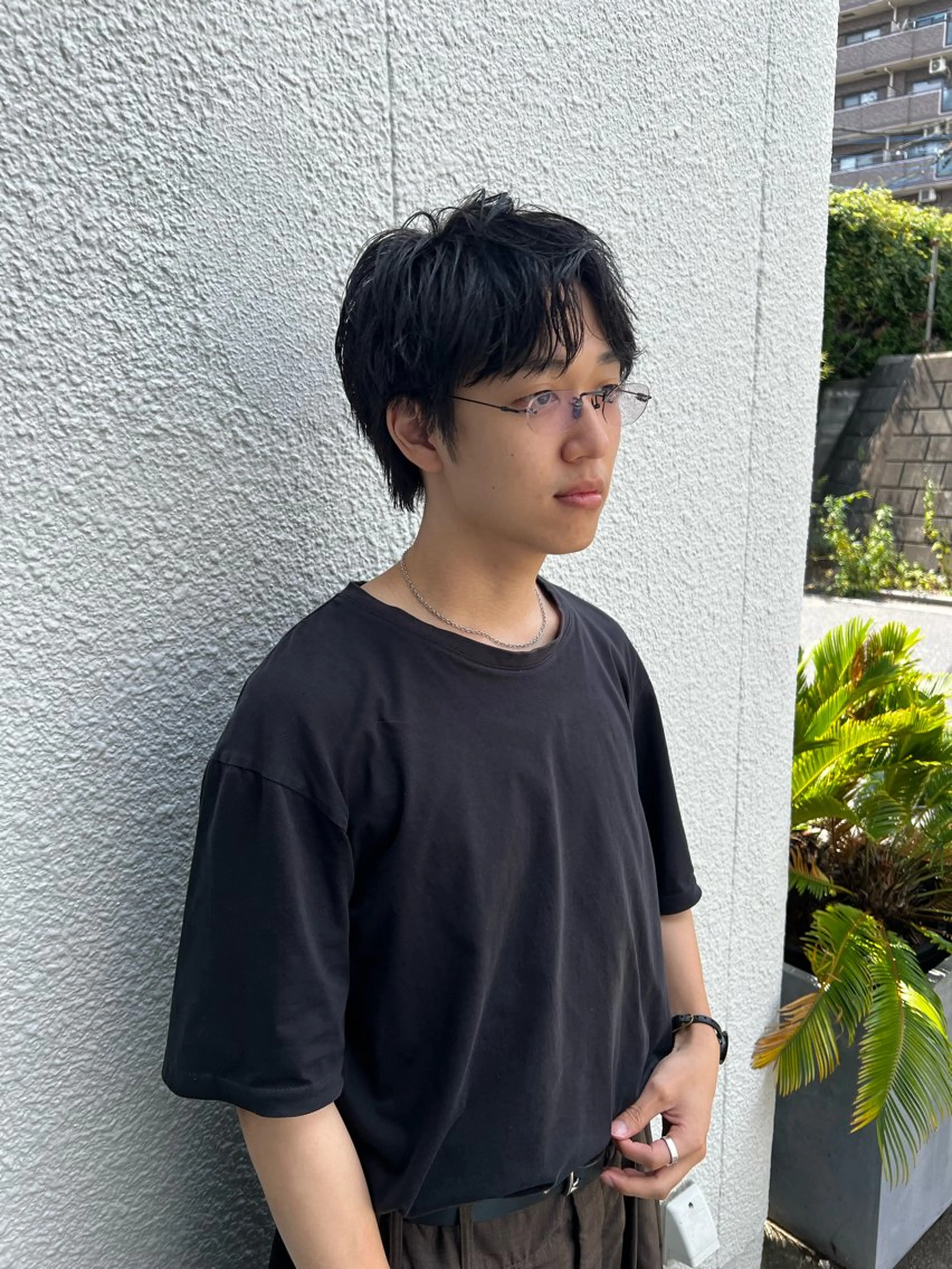 men’sカット+縮毛矯正の写真