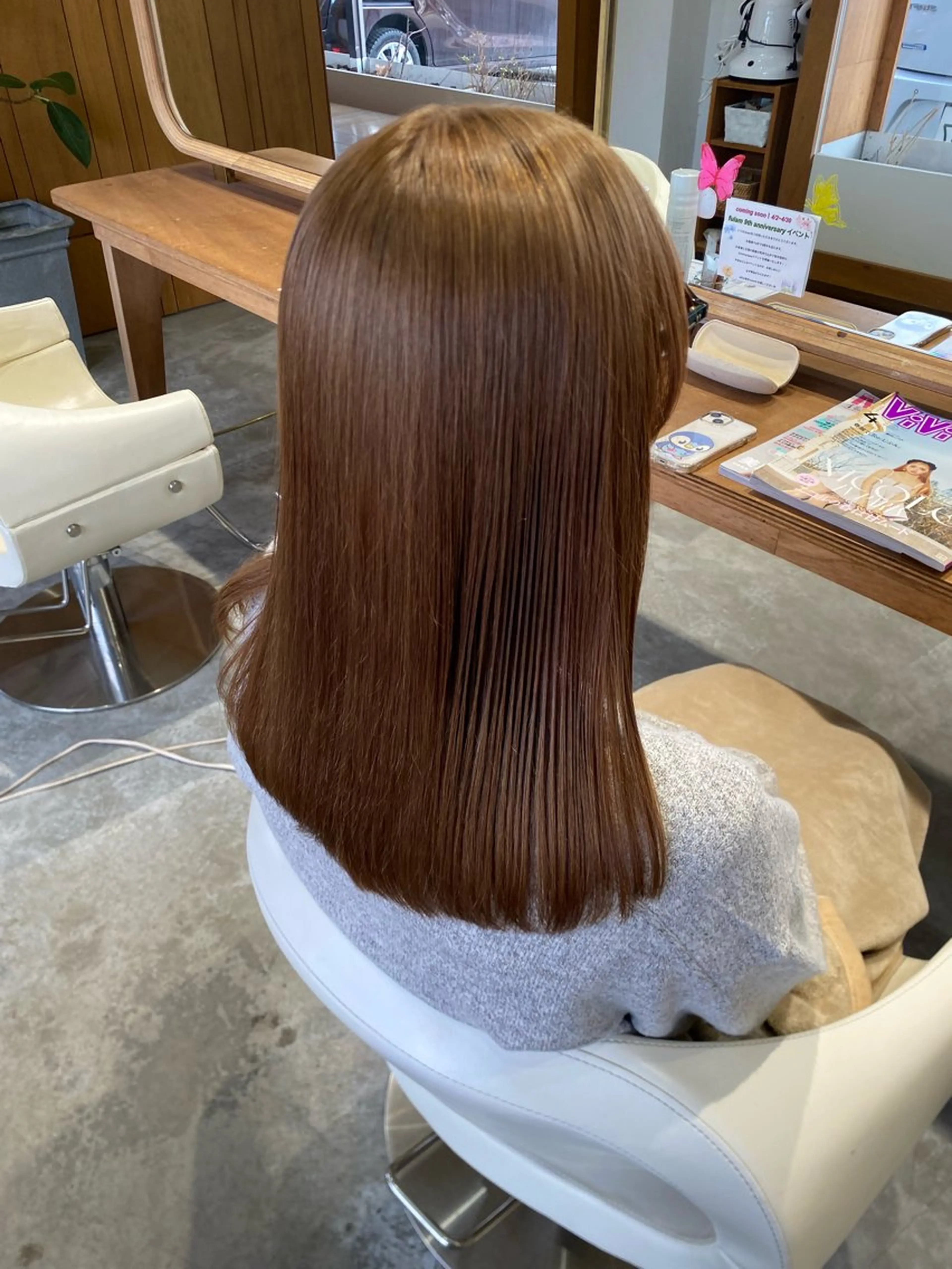 セミロング カラー ブリーチ オリーブカラー カット ヘアカラー fulam所属・MIKU ／fulamのヘアスタイル