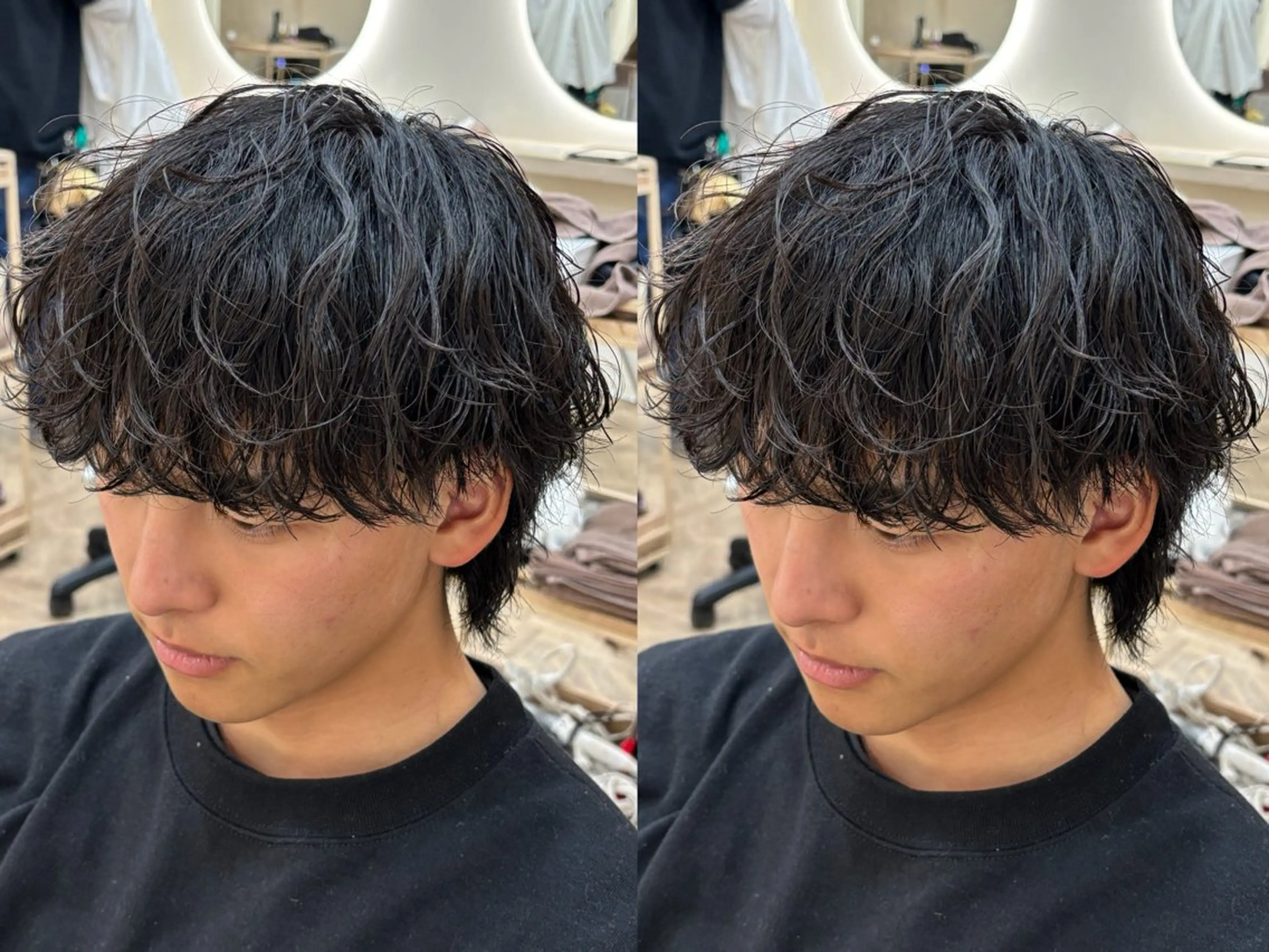 ショート パーマ メンズ 波巻きパーマ カット パーマ トリートメント パーマ職人DAIKI ツイスパ/波巻きのヘアスタイル